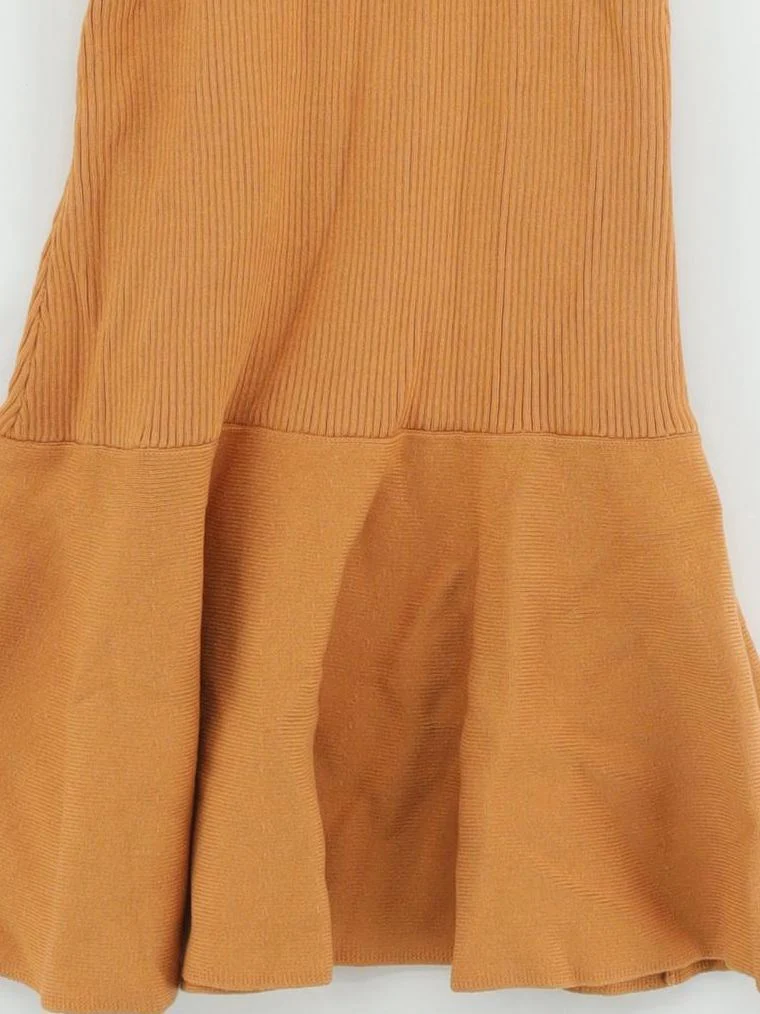 Karen Millen Jumper Mini Dress XS in Tan RRP £95 - Image 4