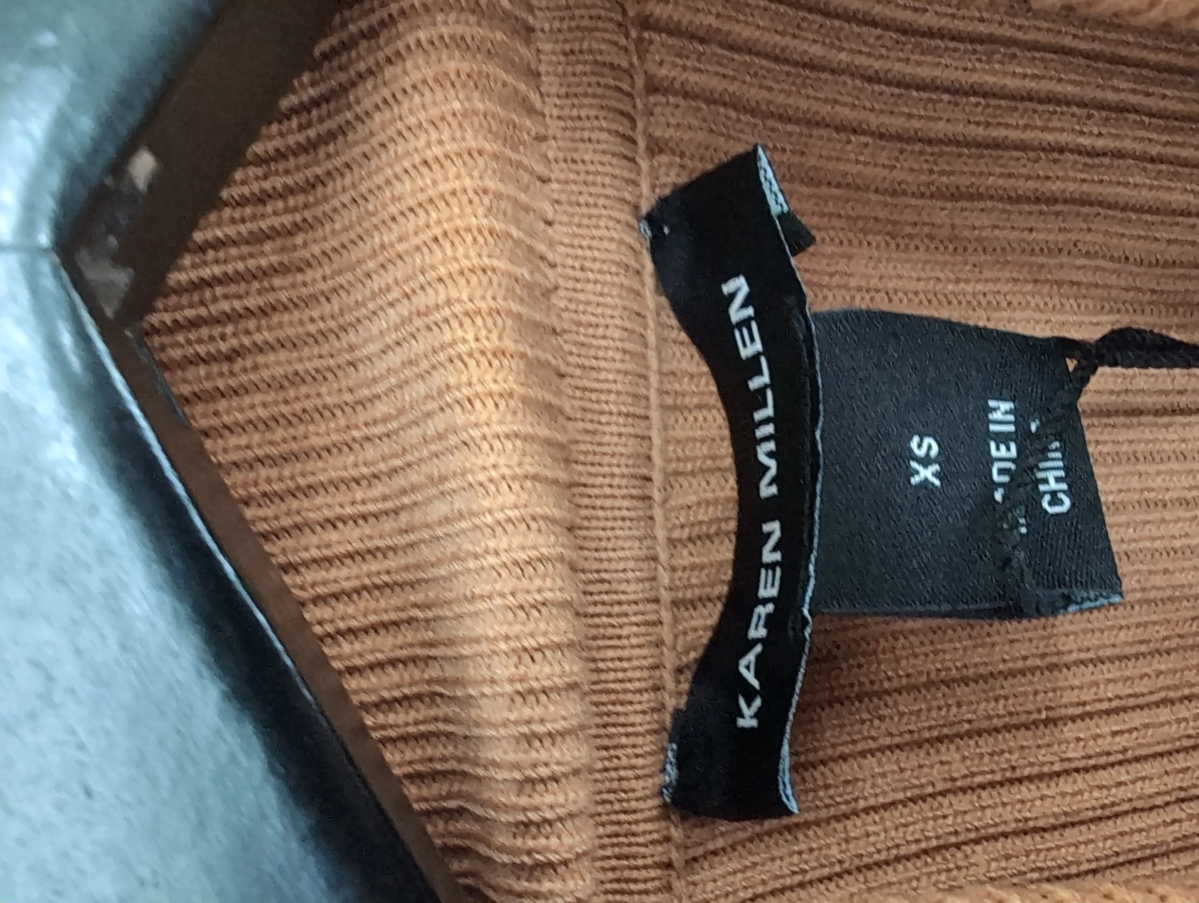Karen Millen Jumper Mini Dress XS in Tan RRP £95 - Image 5
