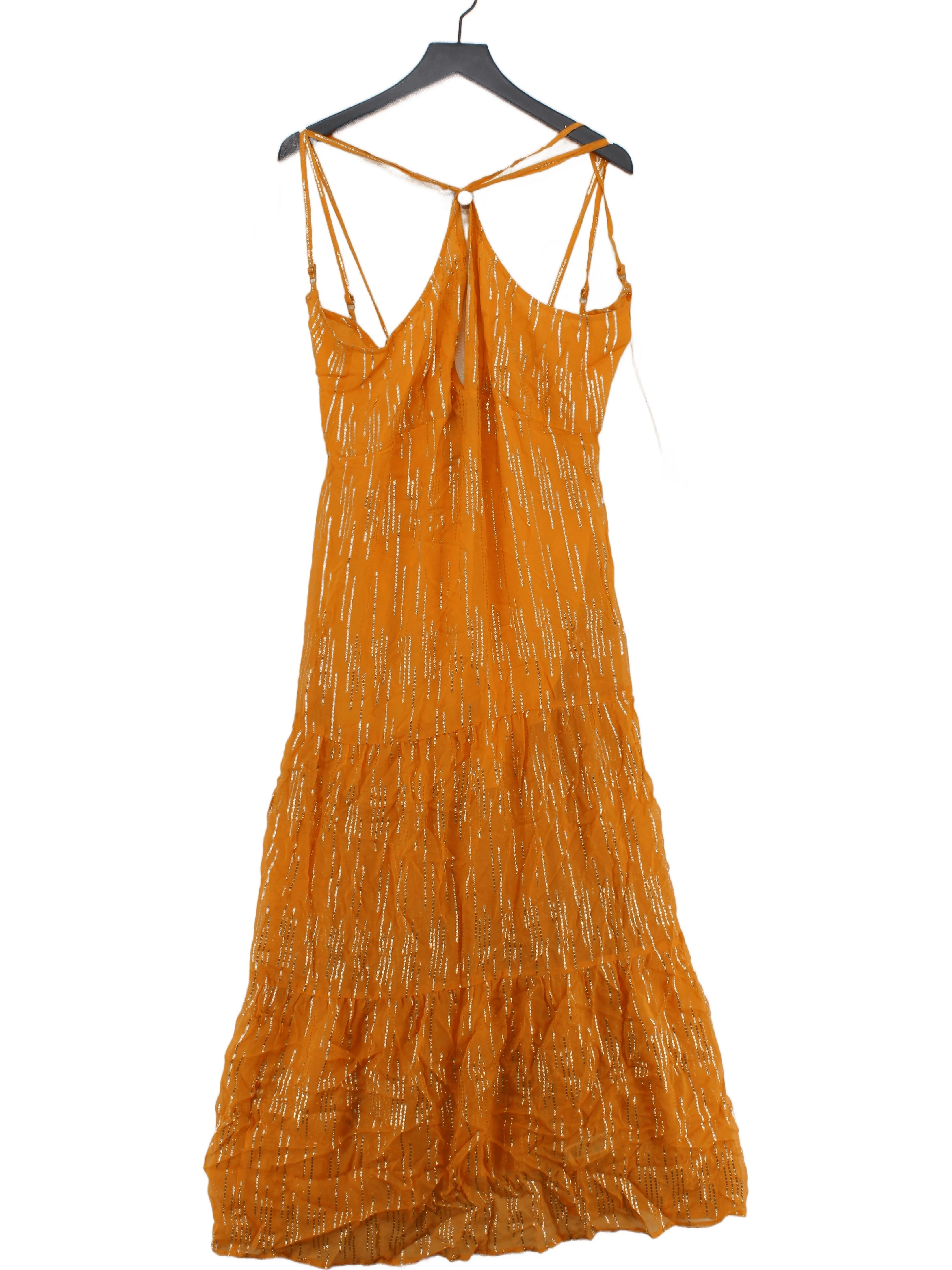 Karen Millen Maxi Dress L in Orange RRP £85