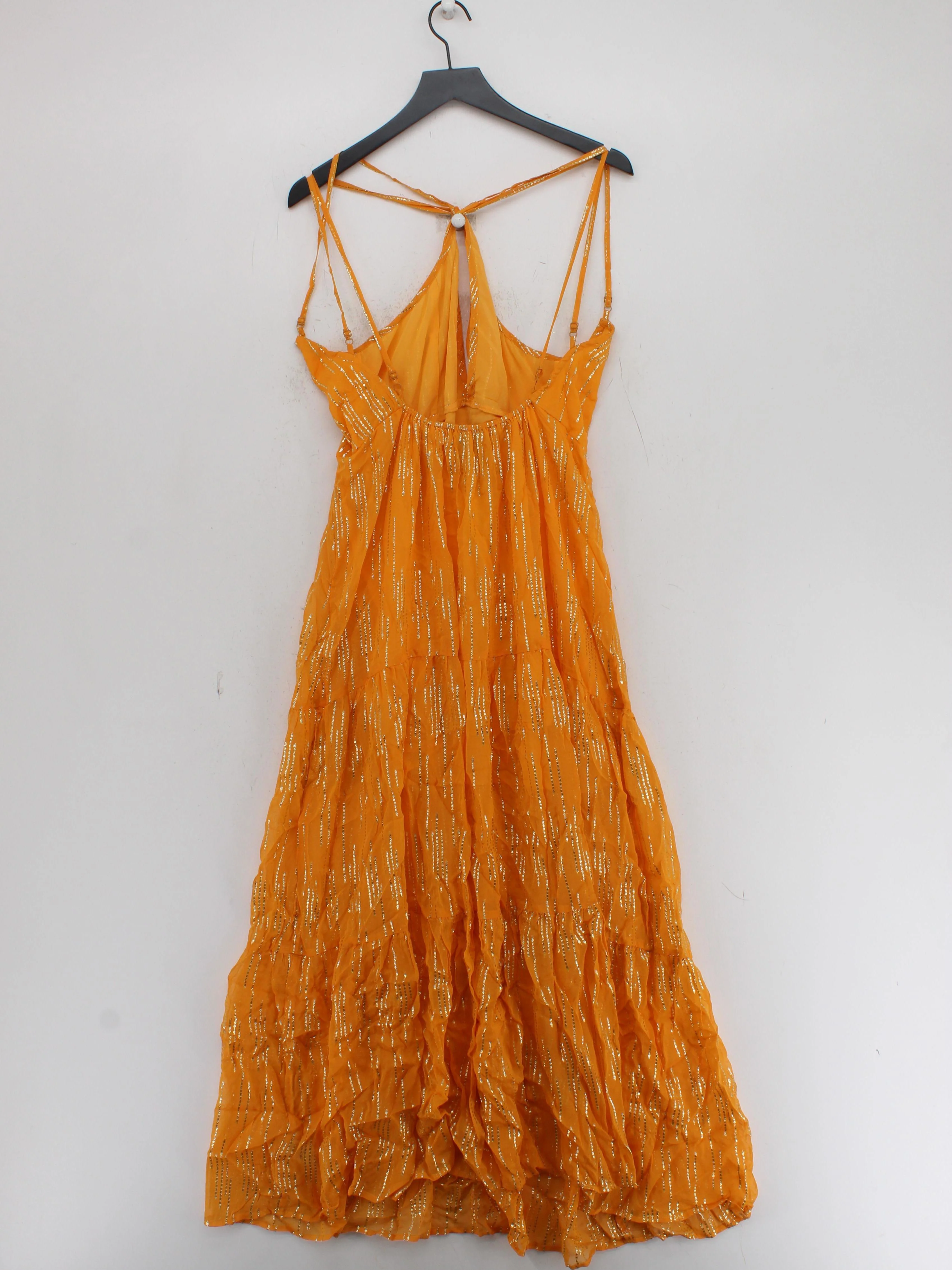 Karen Millen Maxi Dress L in Orange RRP £85 - Image 2