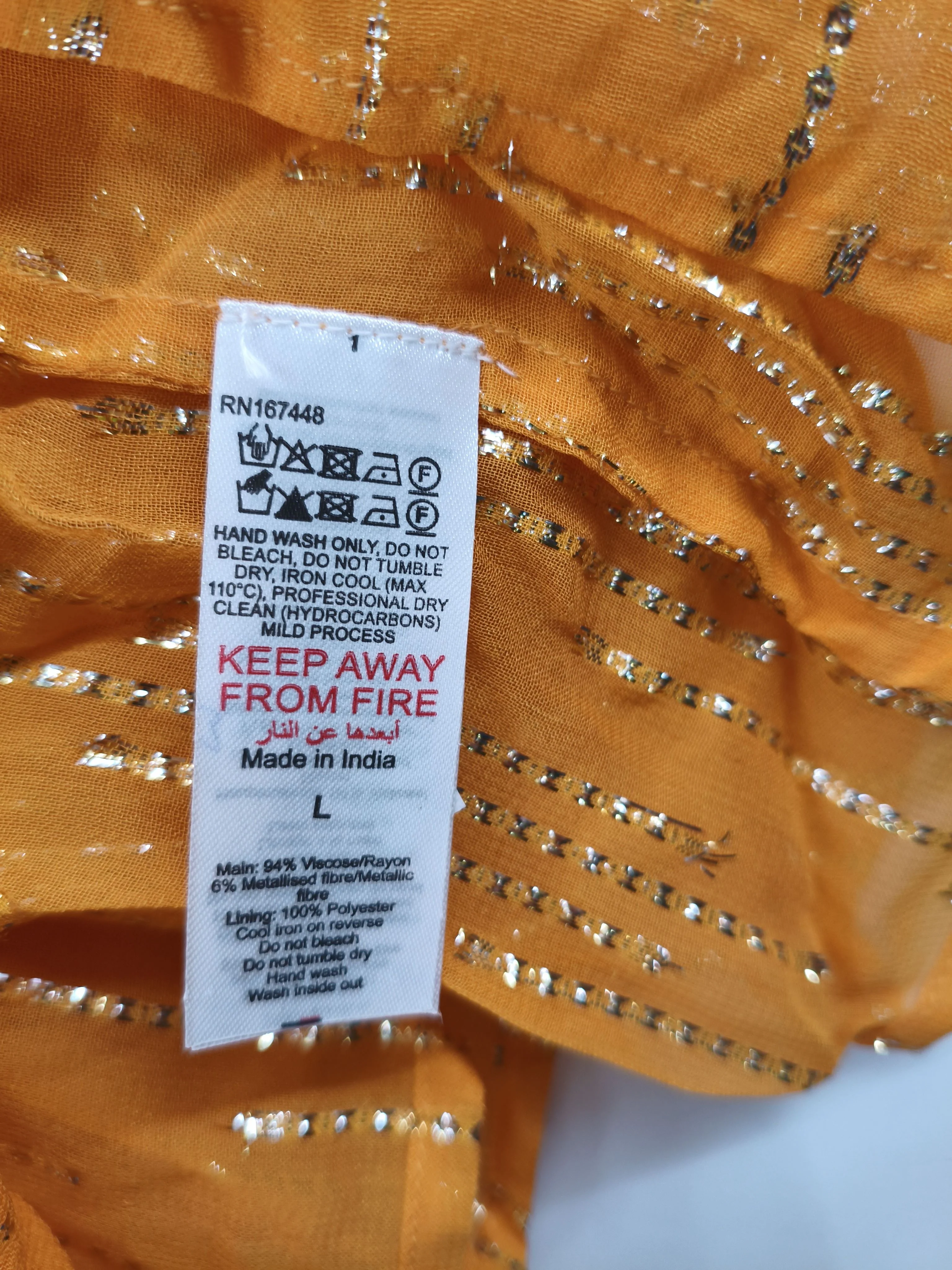 Karen Millen Maxi Dress L in Orange RRP £85 - Image 7