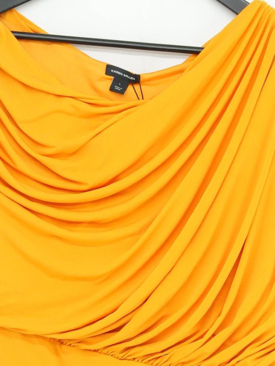 Karen Millen Maxi Dress L in Orange RRP £89 - Image 3