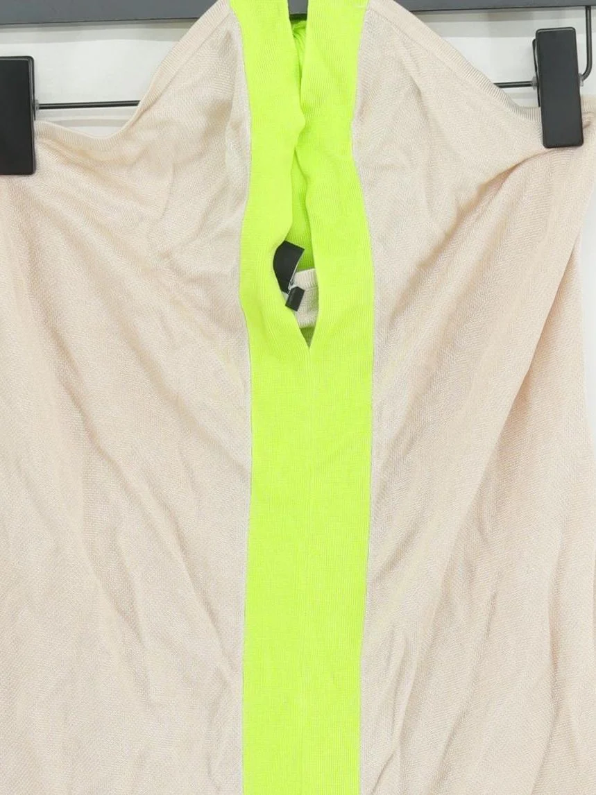 Karen Millen Maxi Dress M in Cream RRP £129 - Image 3