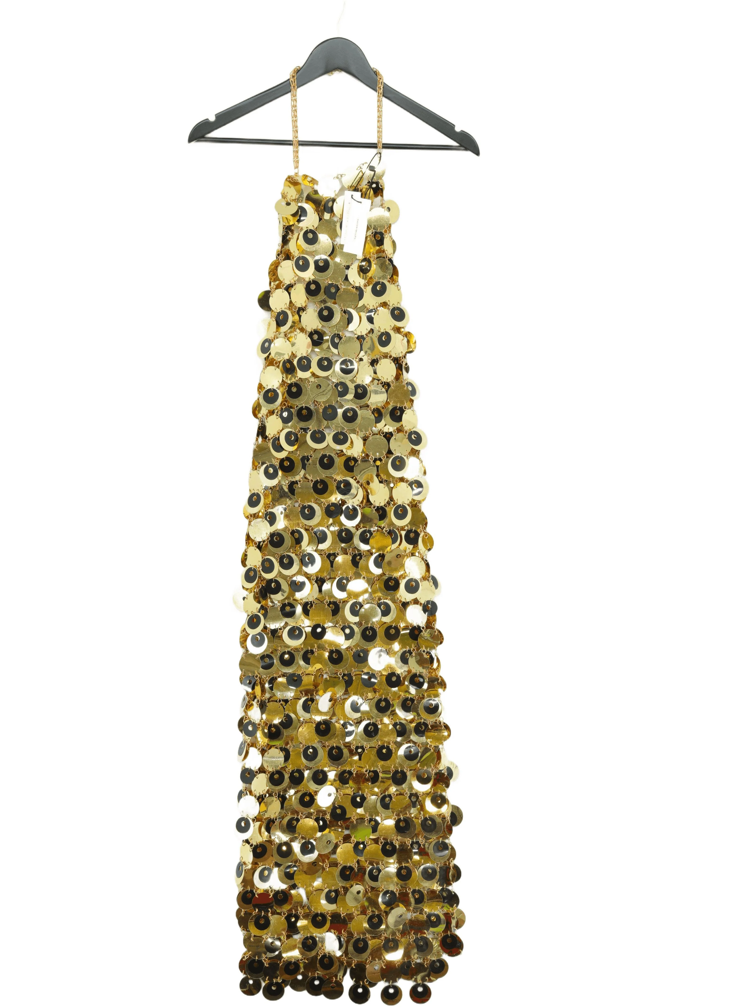 Karen Millen Maxi Dress One Size in Gold RRP £125