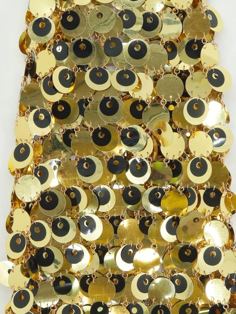 Karen Millen Maxi Dress One Size in Gold RRP £125 - Image 3
