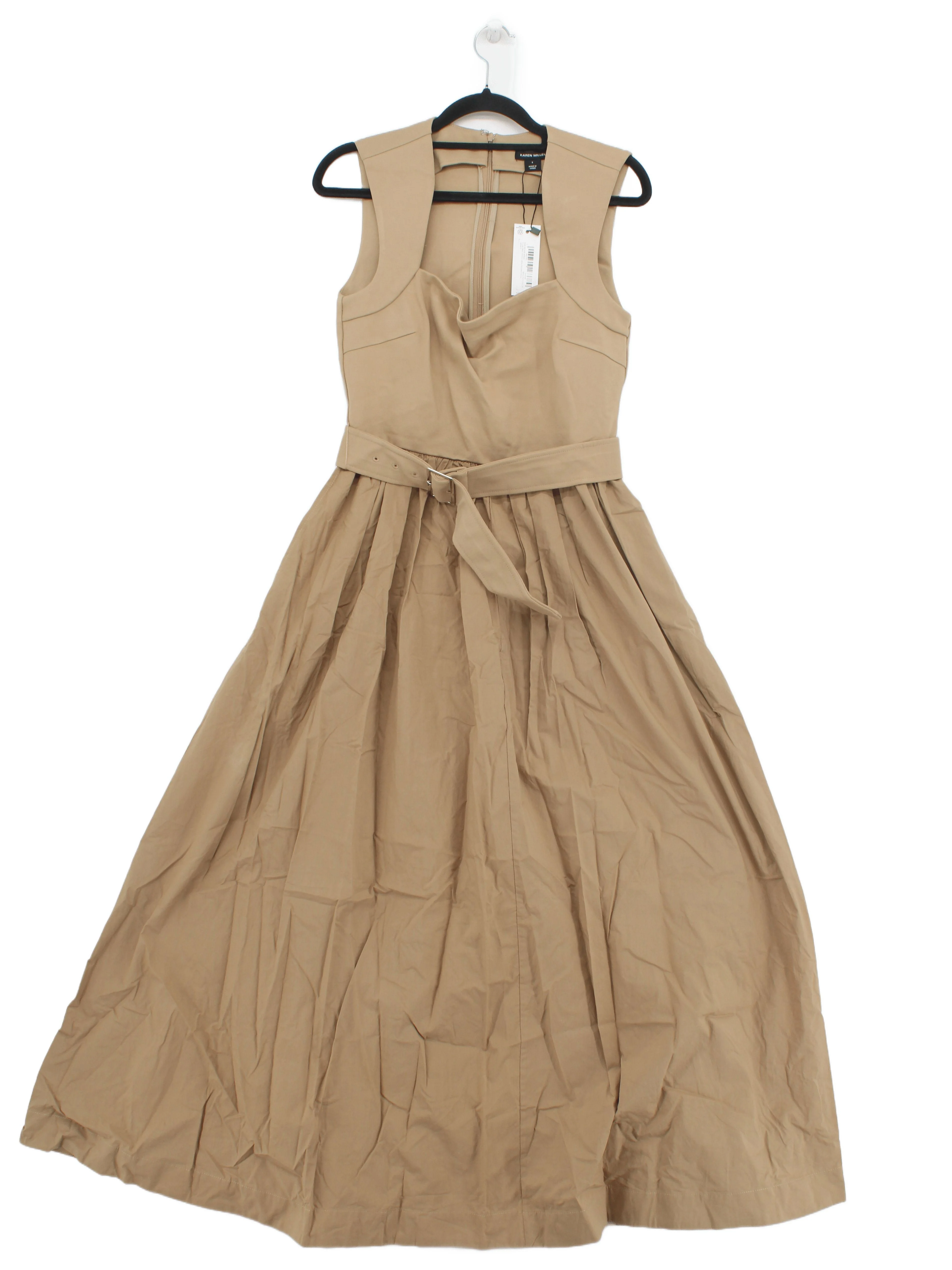 Karen Millen Maxi Dress S in Tan RRP £119