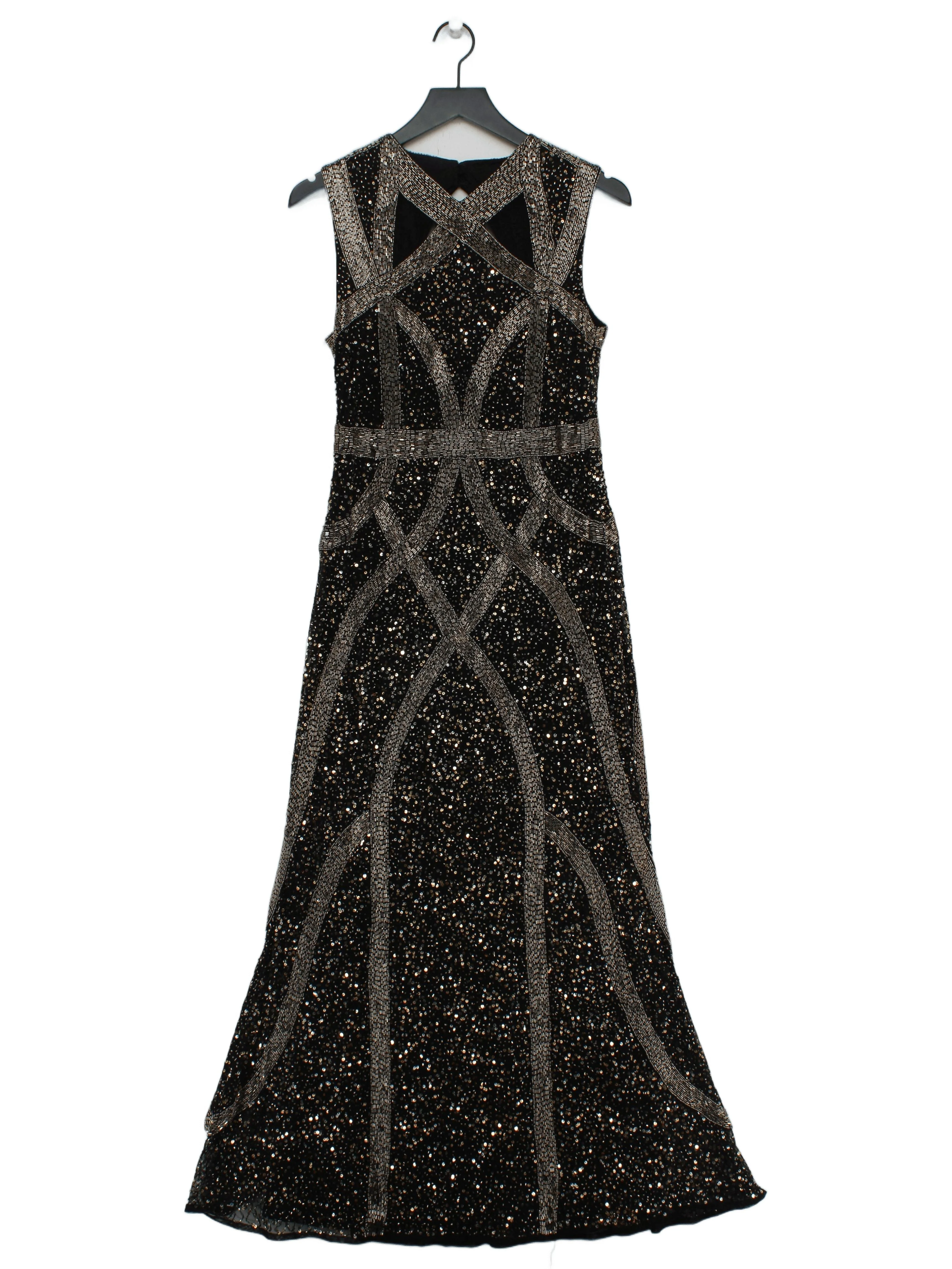 Karen Millen Maxi Dress UK10 in Black RRP £379