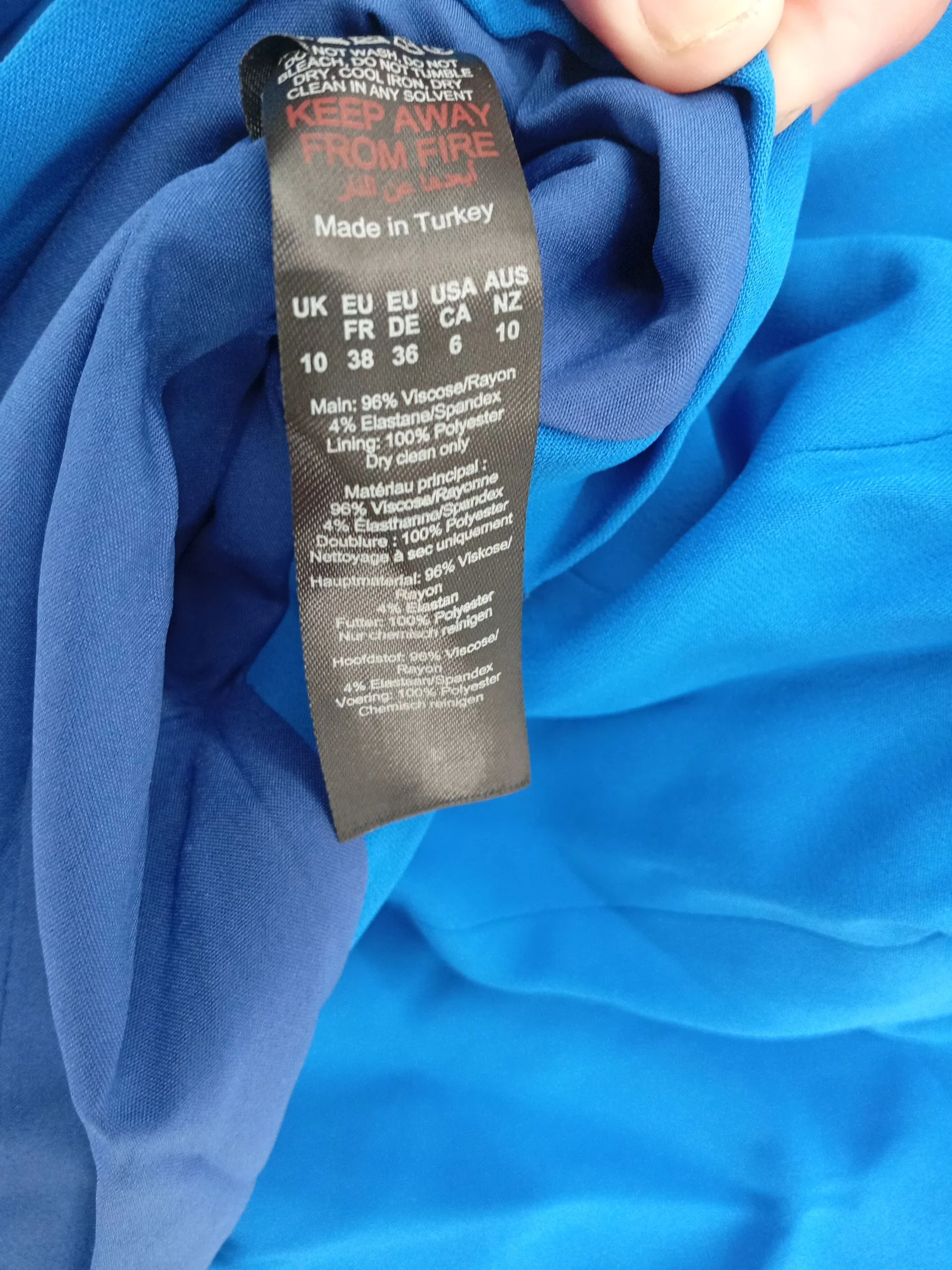 Karen Millen Maxi Dress UK10 in Blue RRP £249 - Image 7