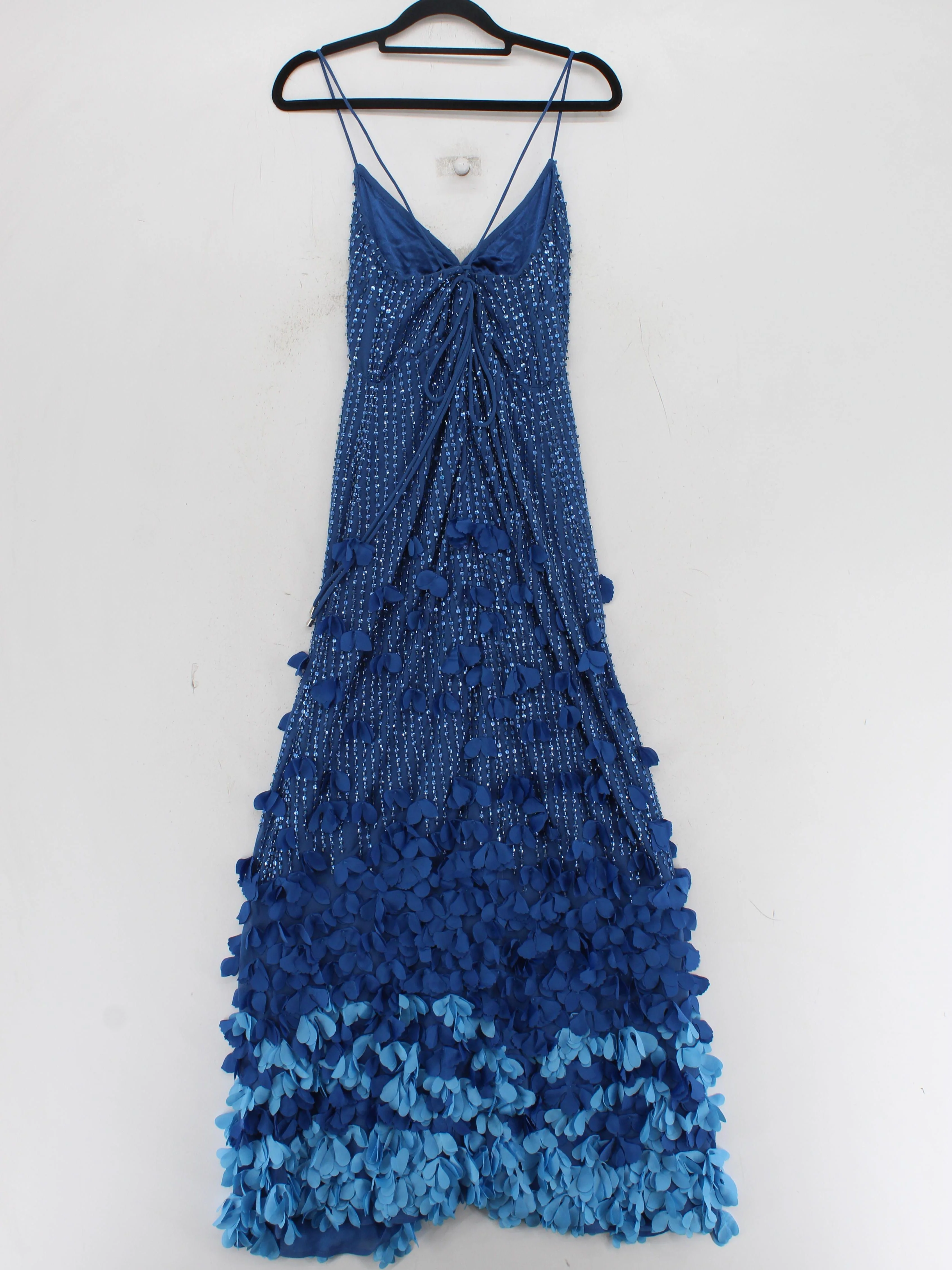 Karen Millen Maxi Dress UK10 in Blue RRP £389 - Image 2