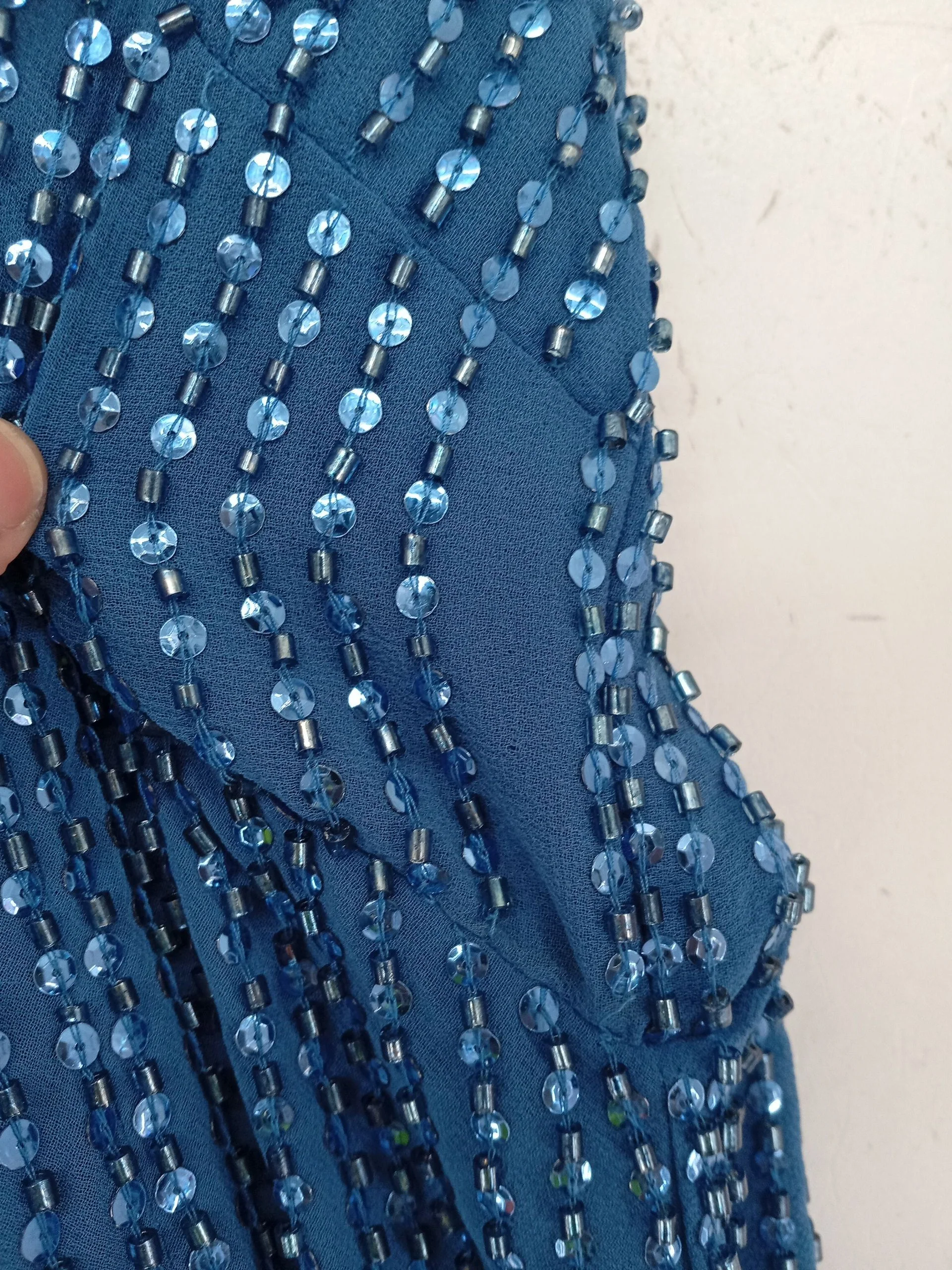 Karen Millen Maxi Dress UK10 in Blue RRP £389 - Image 5