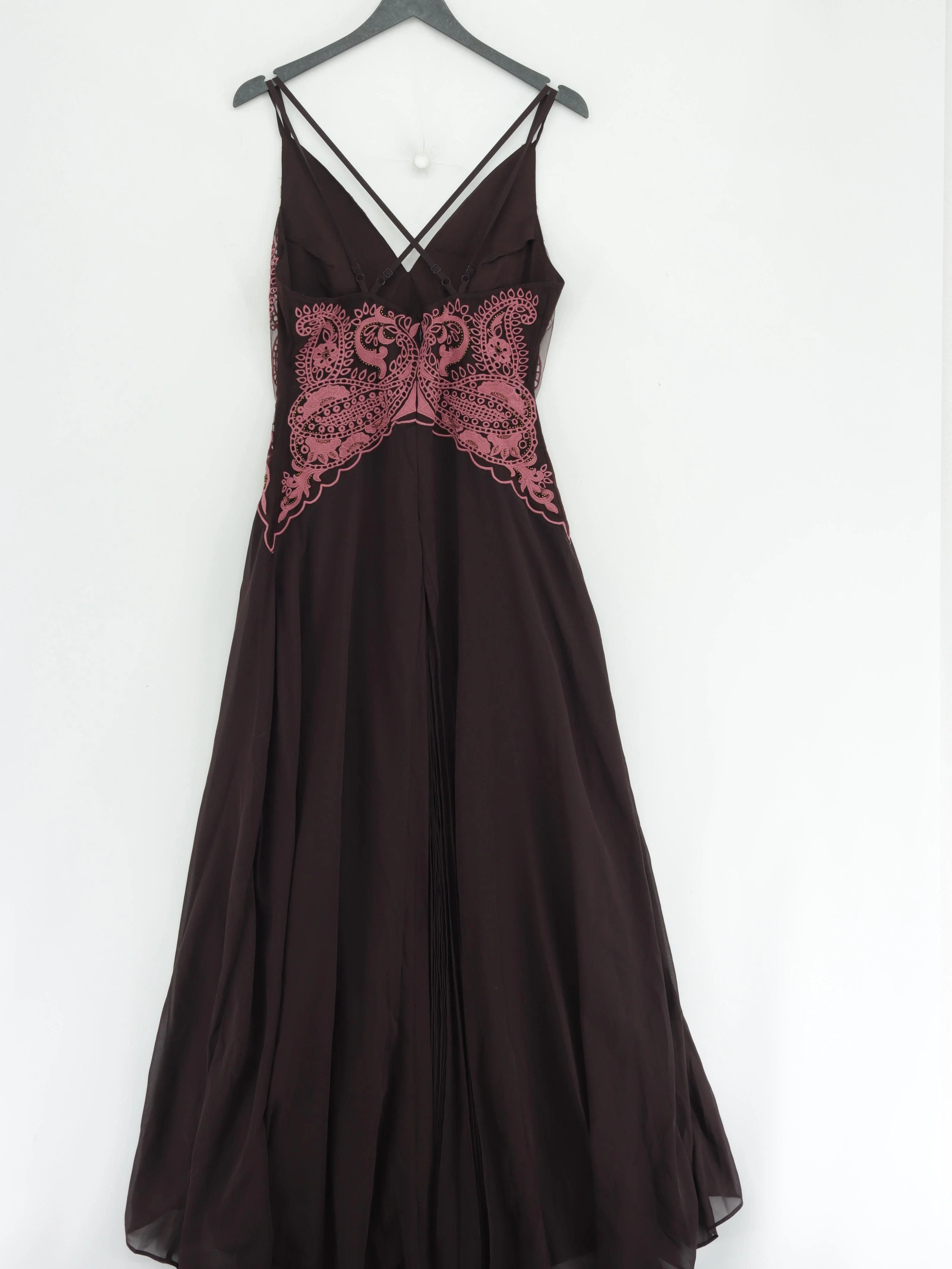 Karen Millen Maxi Dress UK10 in Brown RRP £229 - Image 2