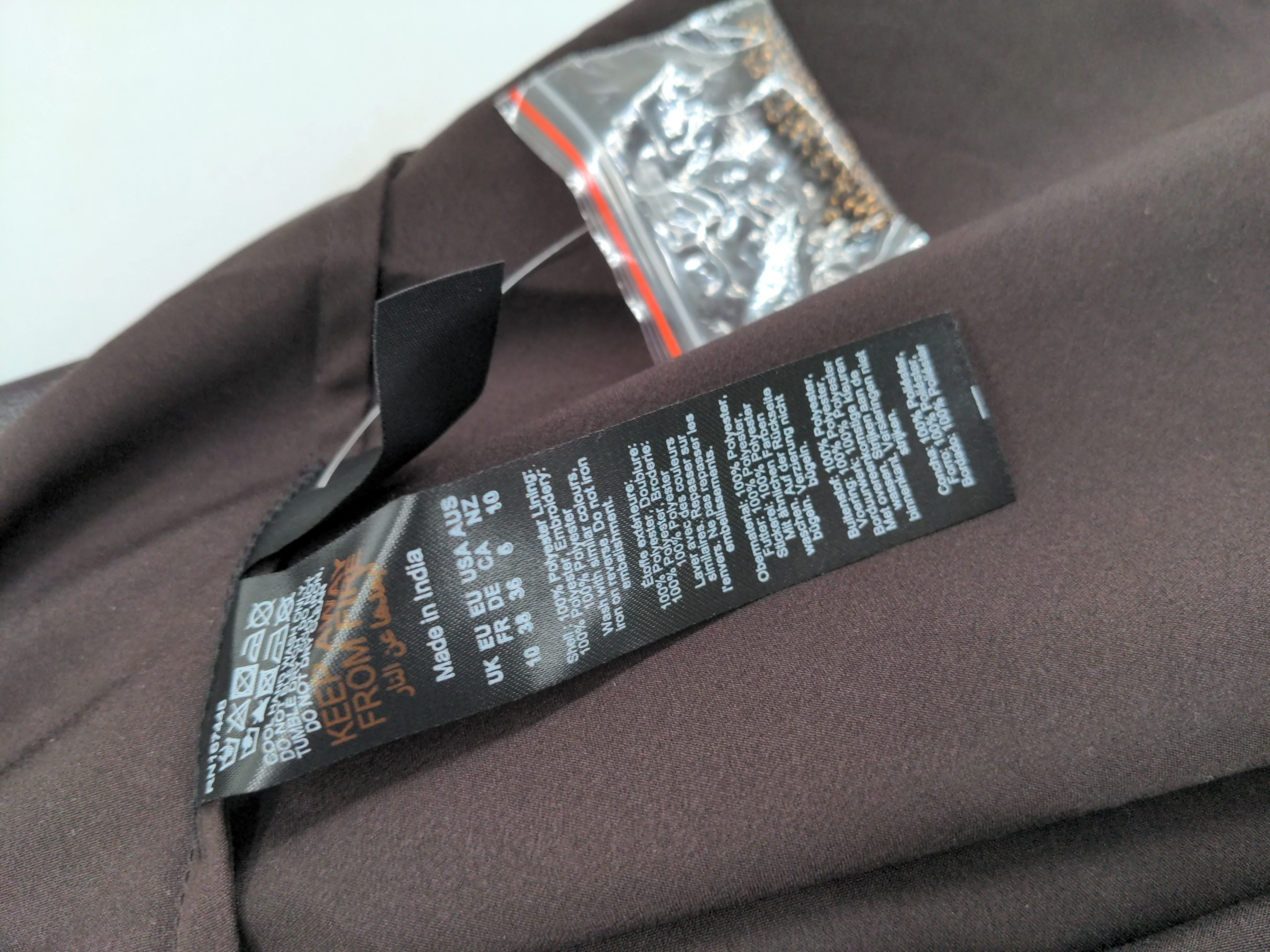 Karen Millen Maxi Dress UK10 in Brown RRP £229 - Image 7