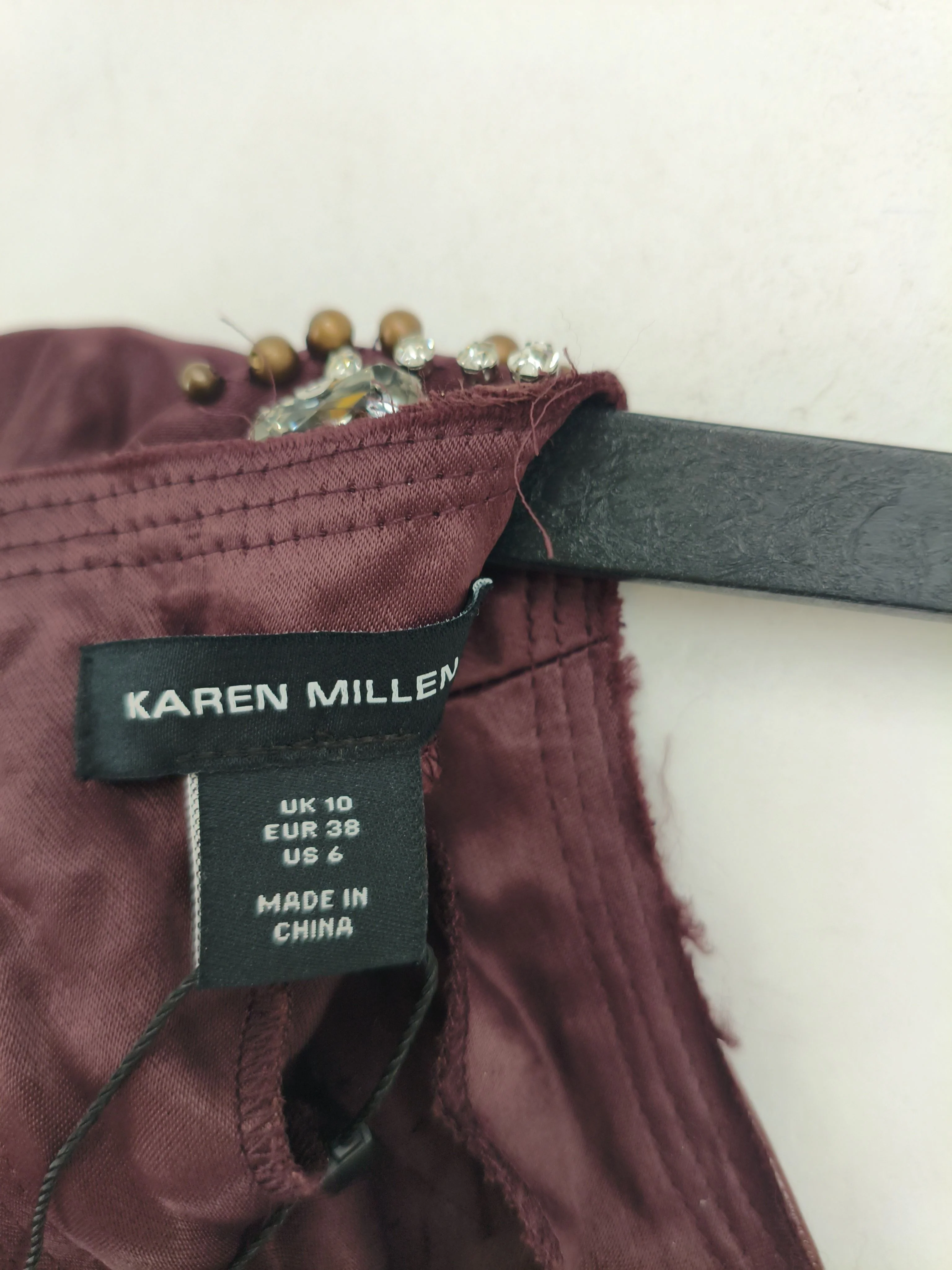 Karen Millen Maxi Dress UK10 in Brown RRP £229 - Image 6