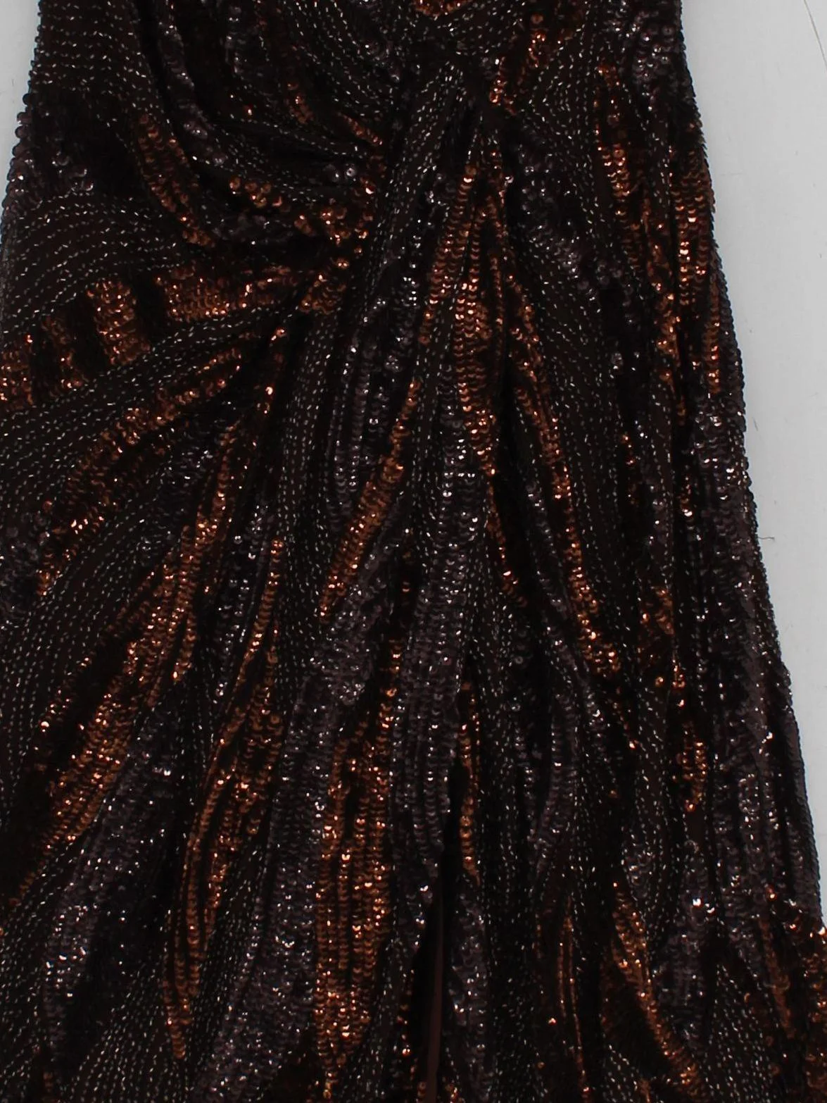 Karen Millen Maxi Dress UK10 in Brown RRP £359 - Image 3