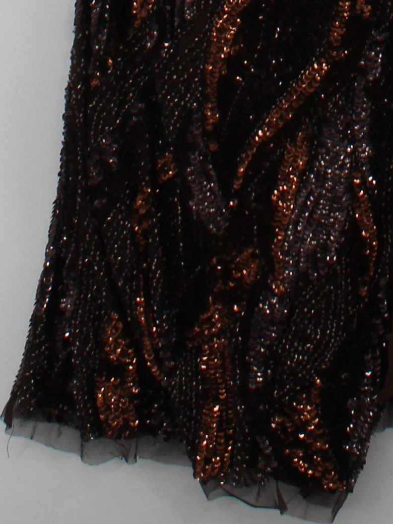Karen Millen Maxi Dress UK10 in Brown RRP £359 - Image 4