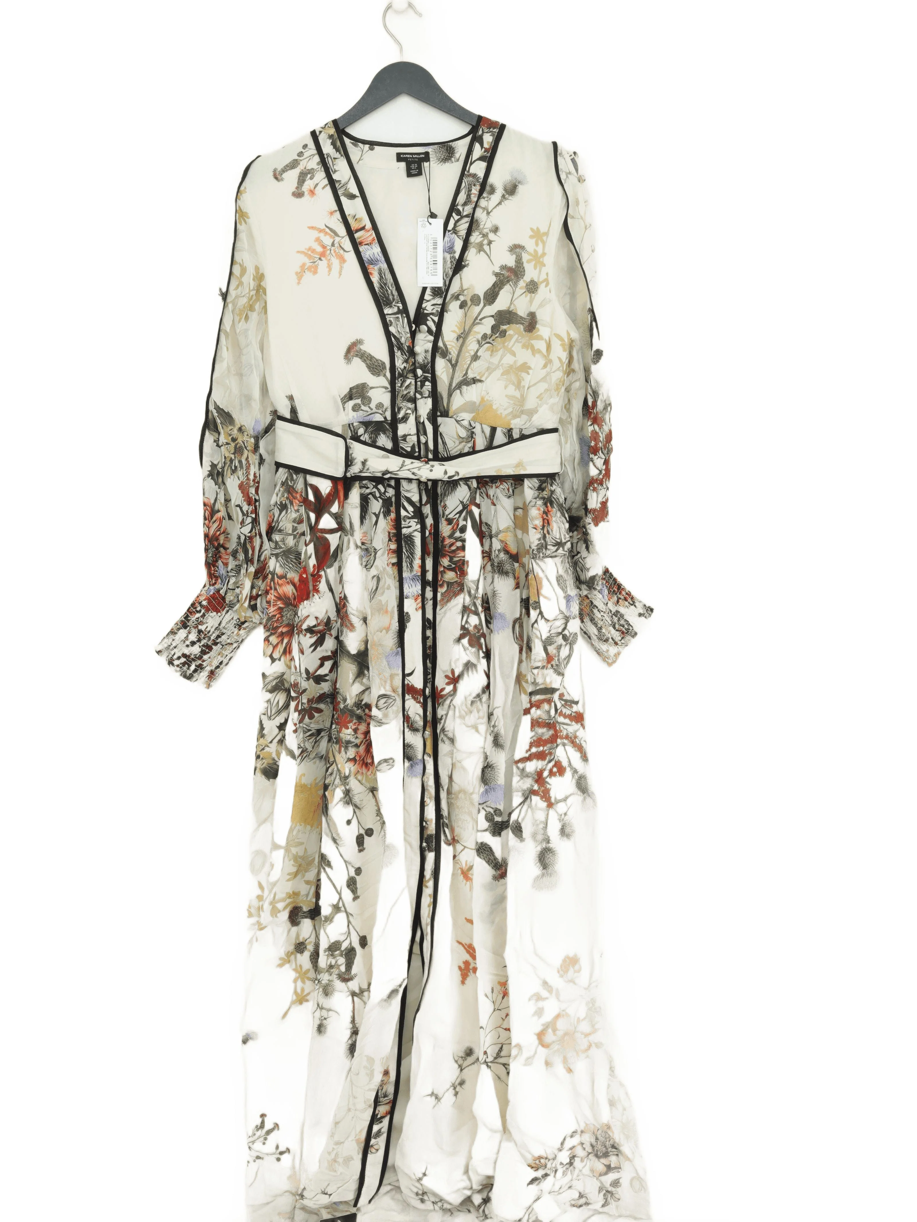 Karen Millen Maxi Dress UK10 in Cream RRP £169