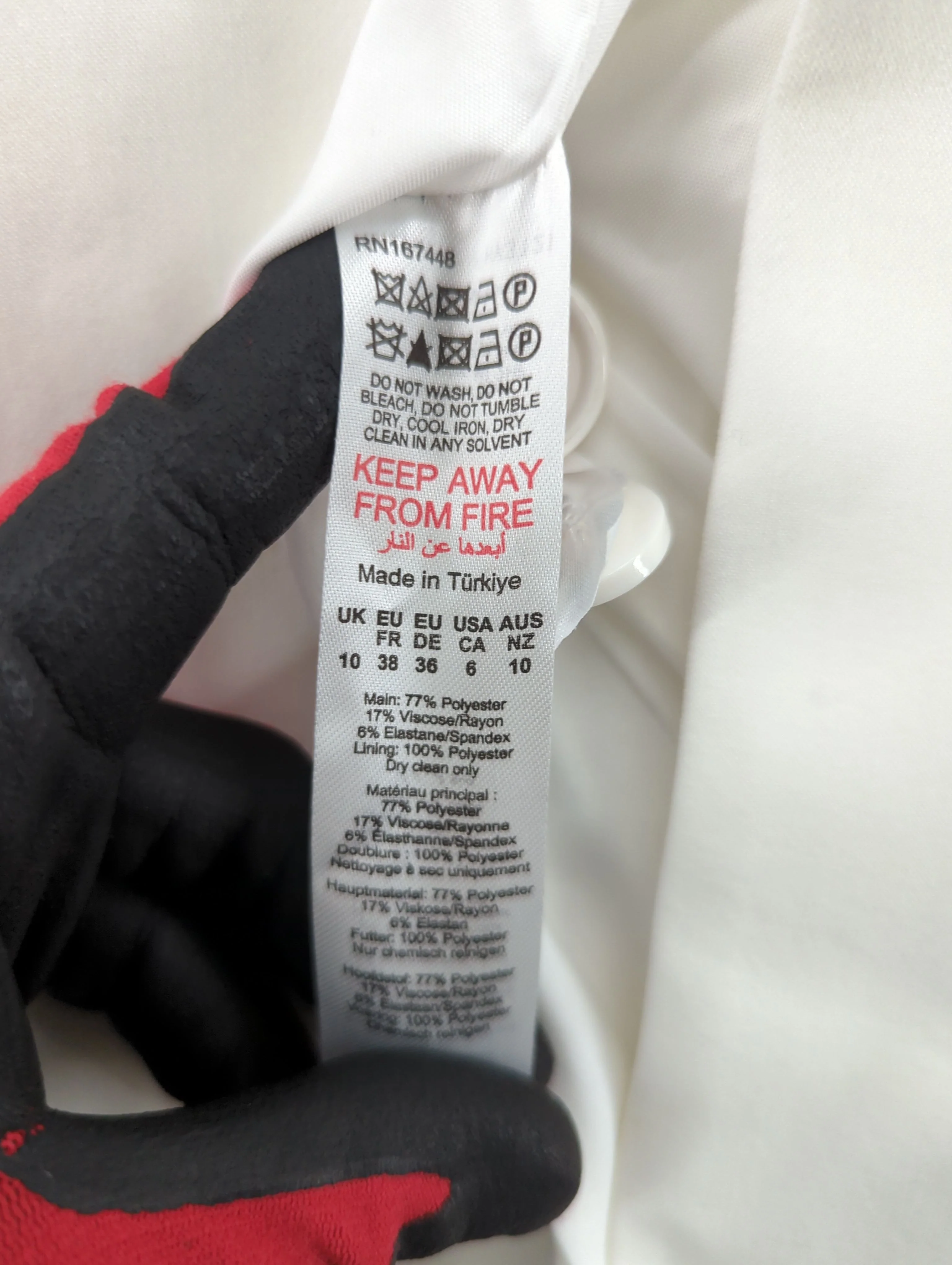 Karen Millen Maxi Dress UK10 in Cream RRP £199 - Image 8