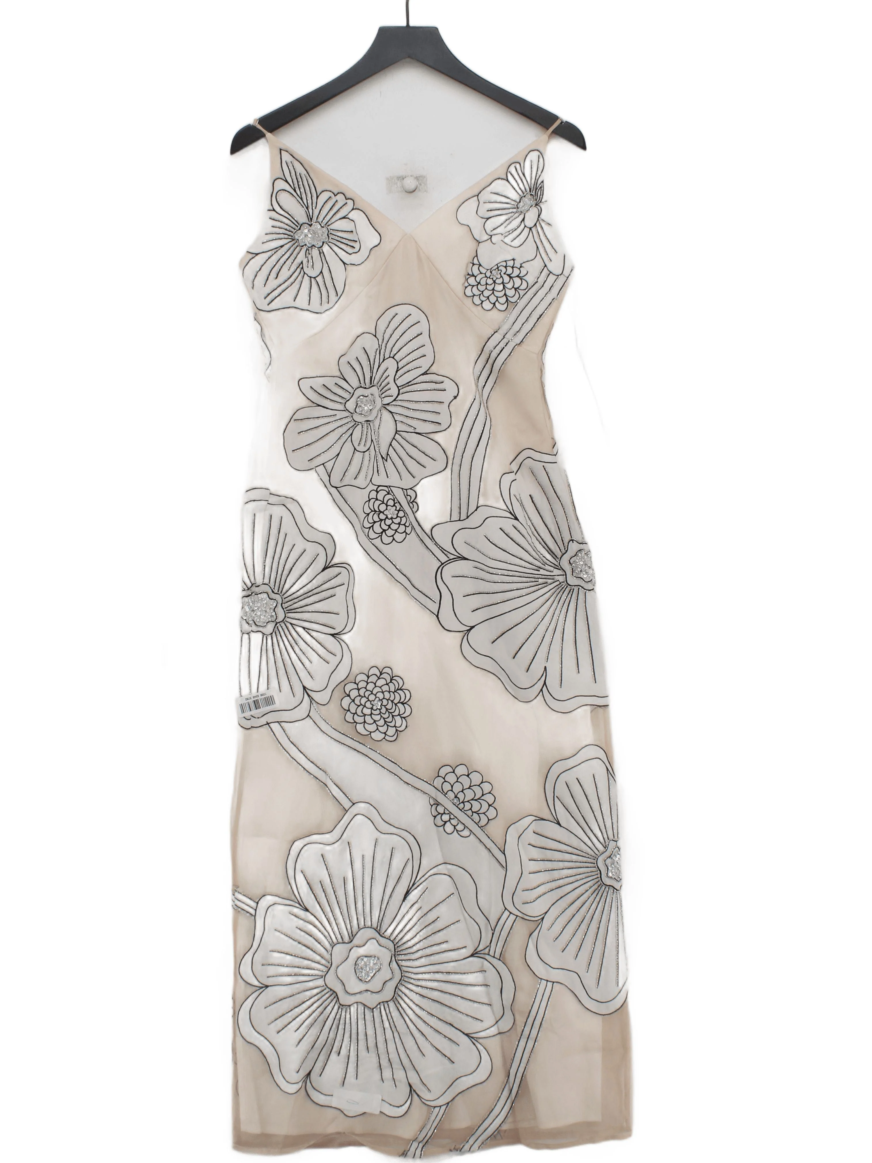 Karen Millen Maxi Dress UK10 in Cream RRP £269