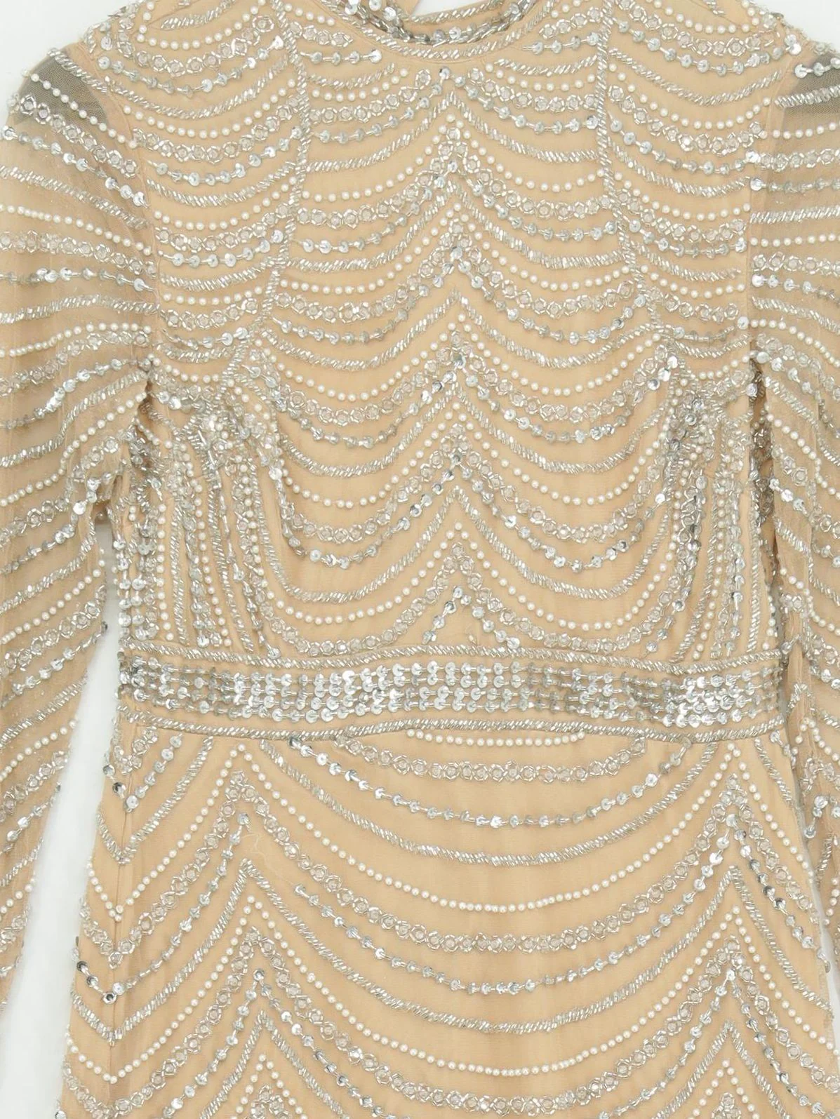 Karen Millen Maxi Dress UK10 in Cream RRP £389 - Image 3
