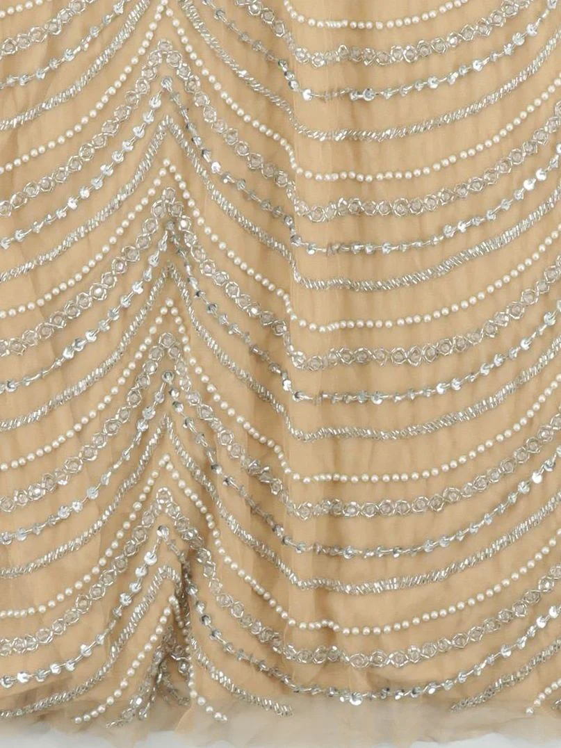 Karen Millen Maxi Dress UK10 in Cream RRP £389 - Image 4