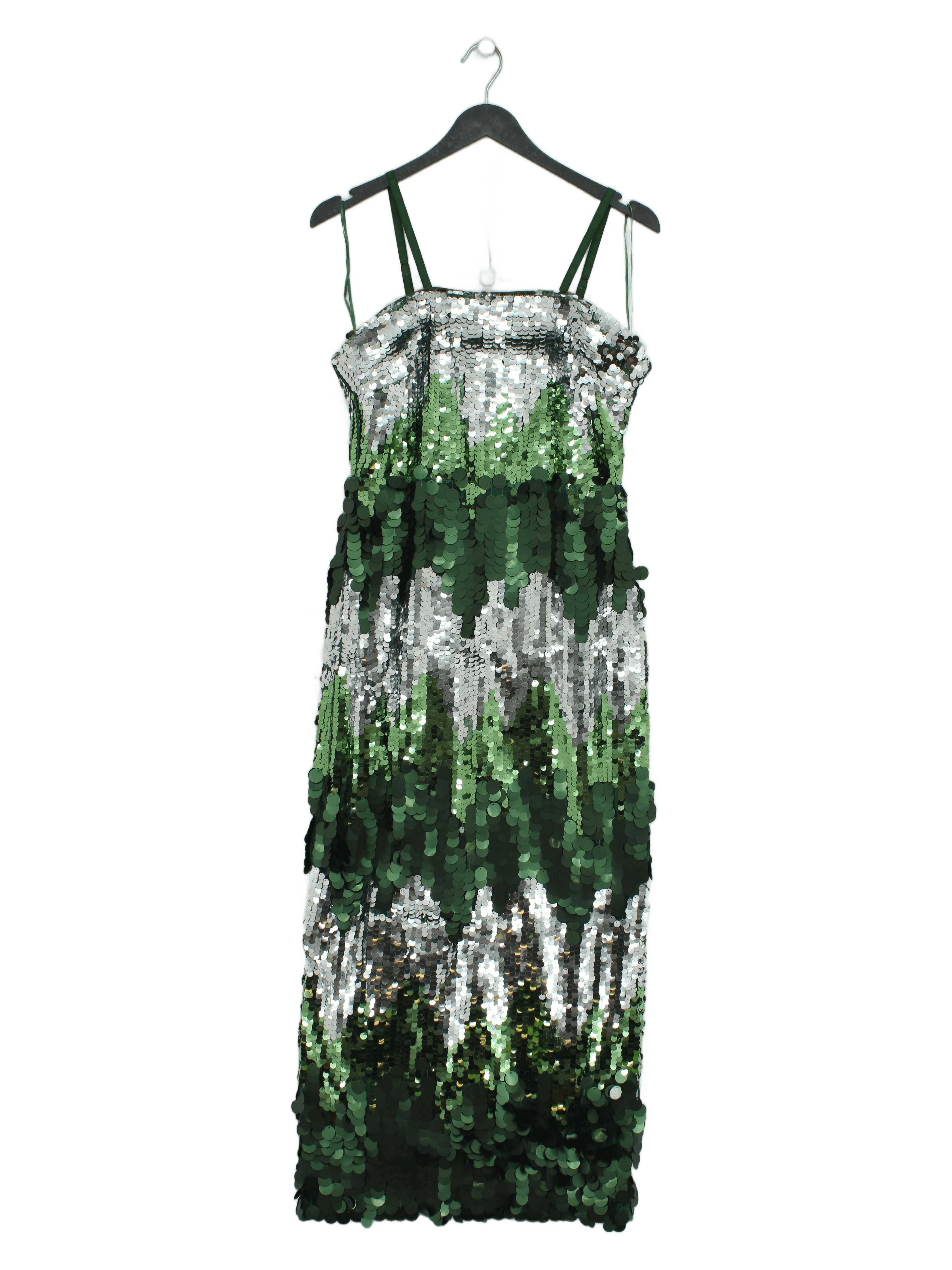 Karen Millen Maxi Dress UK10 in Green RRP £149