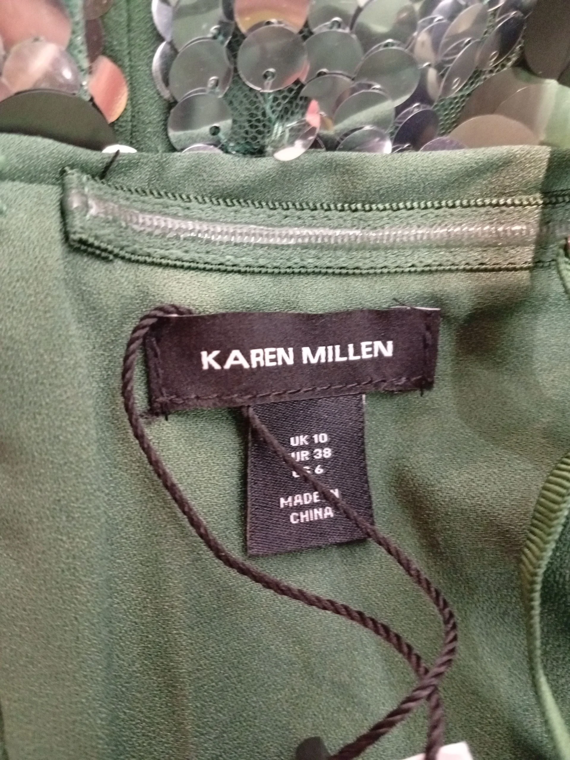 Karen Millen Maxi Dress UK10 in Green RRP £149 - Image 5