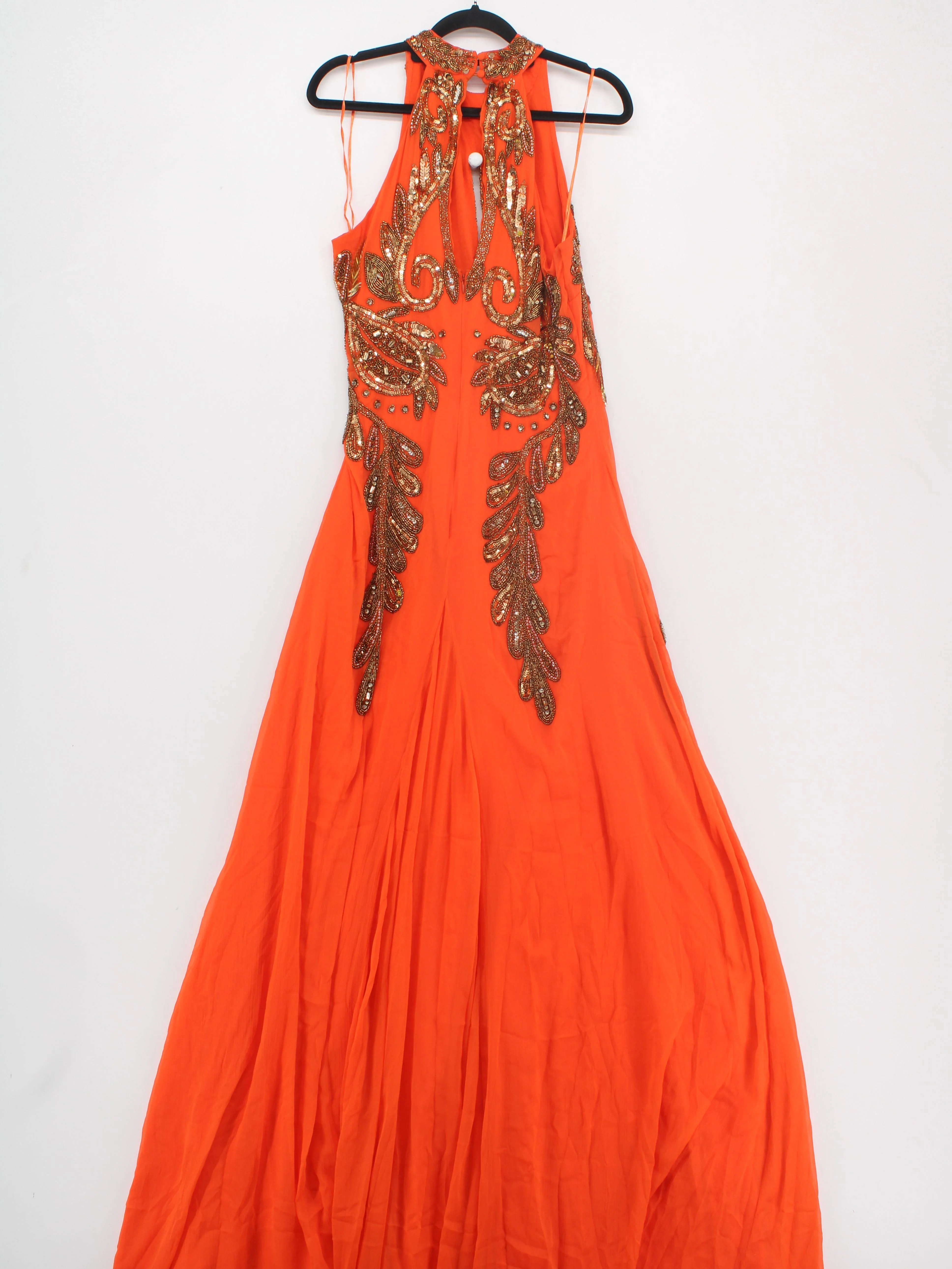 Karen Millen Maxi Dress UK10 in Orange RRP £499 - Image 2