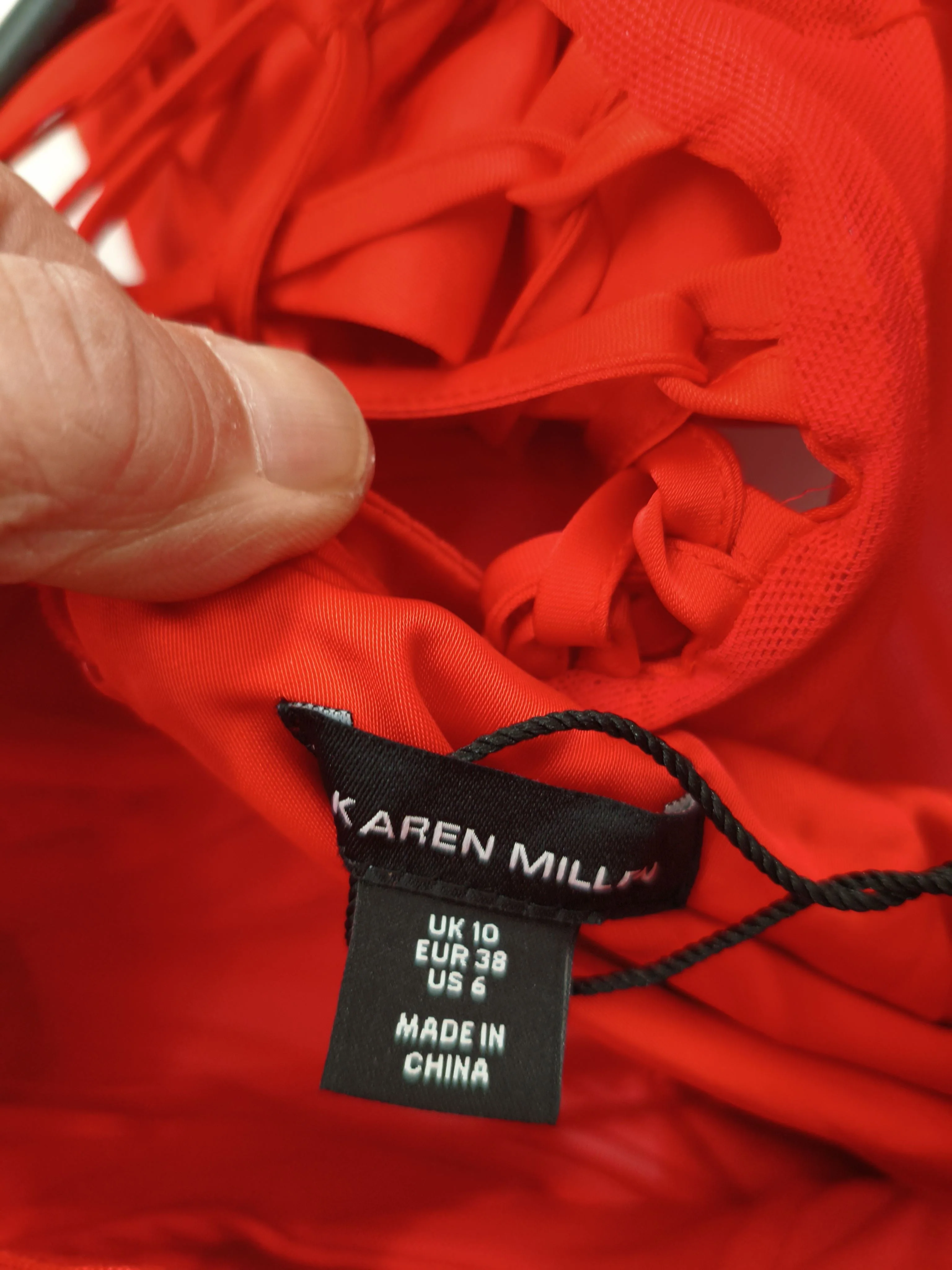 Karen Millen Maxi Dress UK10 in Red RRP £279 - Image 5
