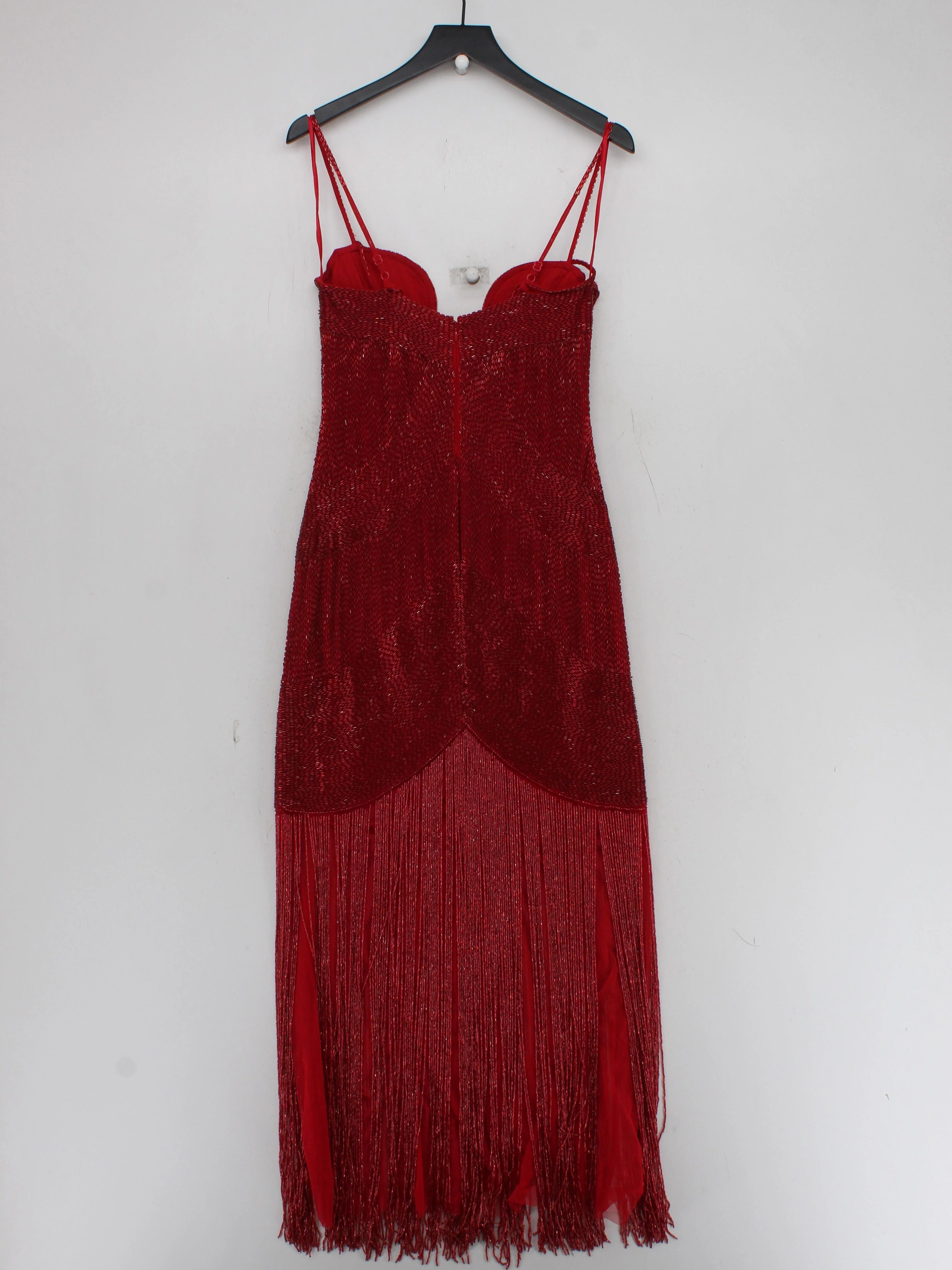 Karen Millen Maxi Dress UK10 in Red RRP £399 - Image 2