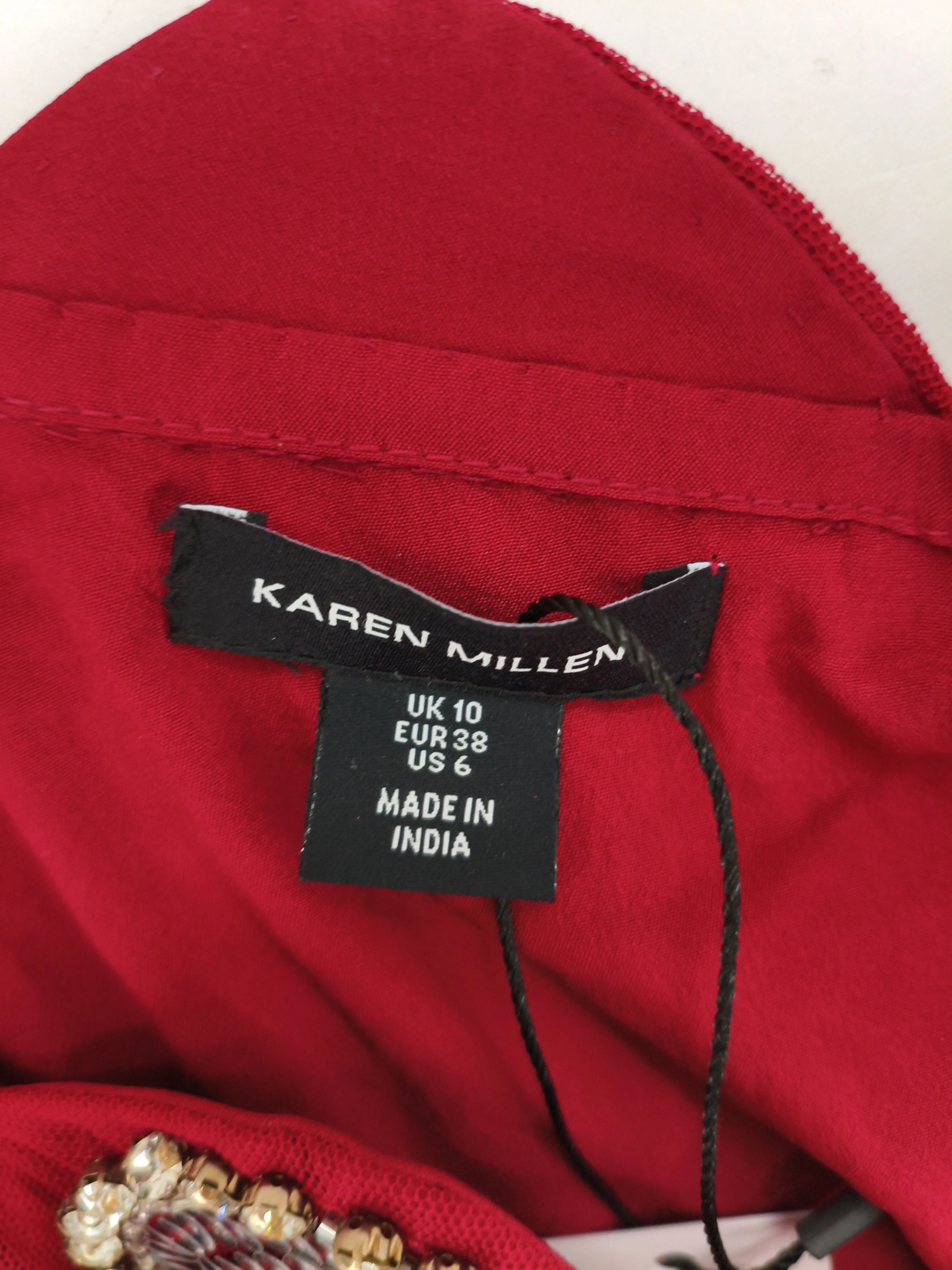 Karen Millen Maxi Dress UK10 in Red RRP £419 - Image 6