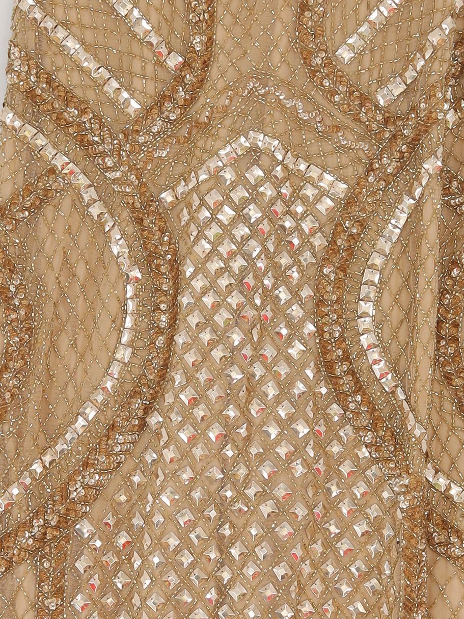Karen Millen Maxi Dress UK10 in Tan RRP £359 - Image 3