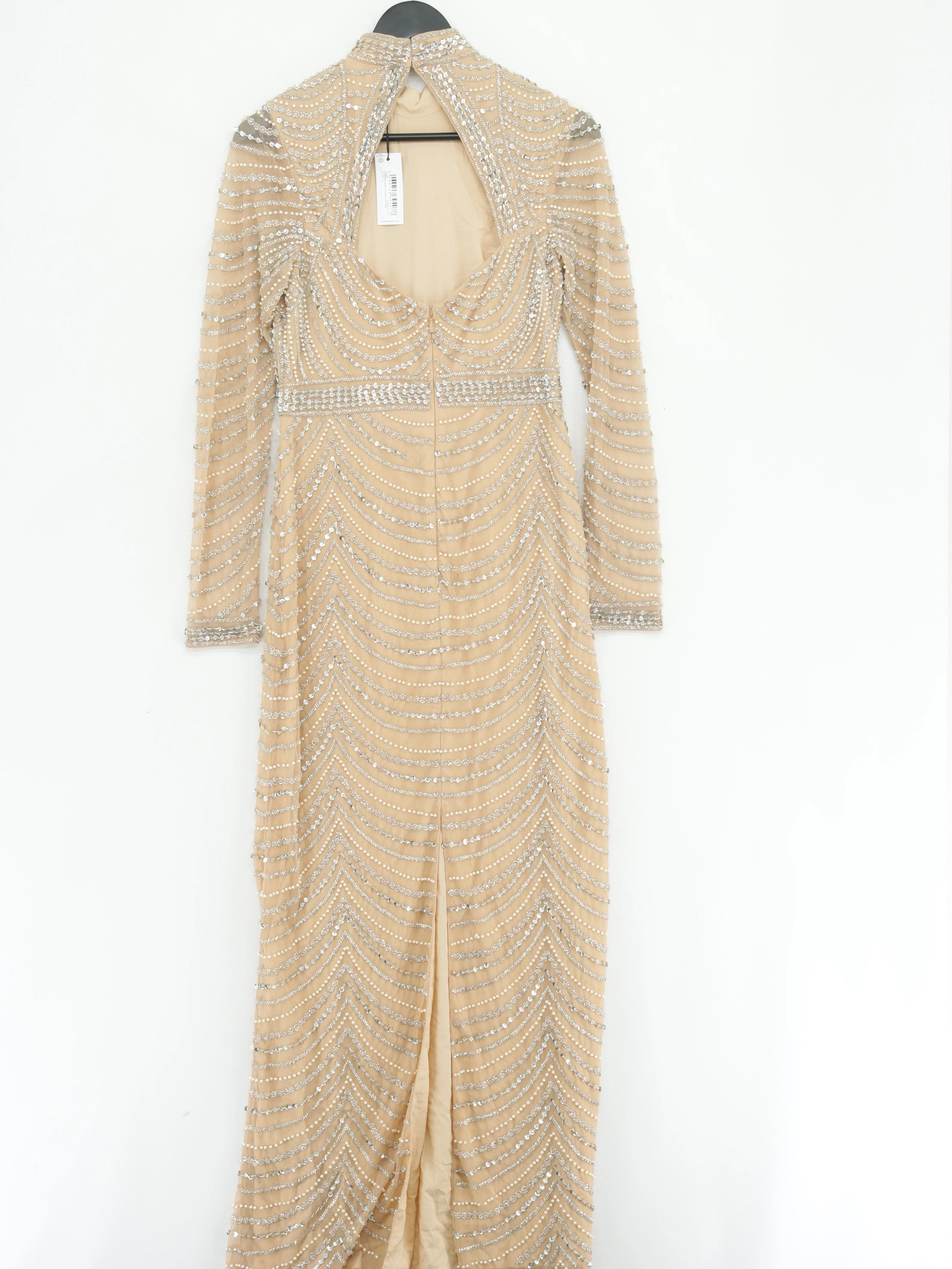Karen Millen Maxi Dress UK10 in Tan RRP £389 - Image 2