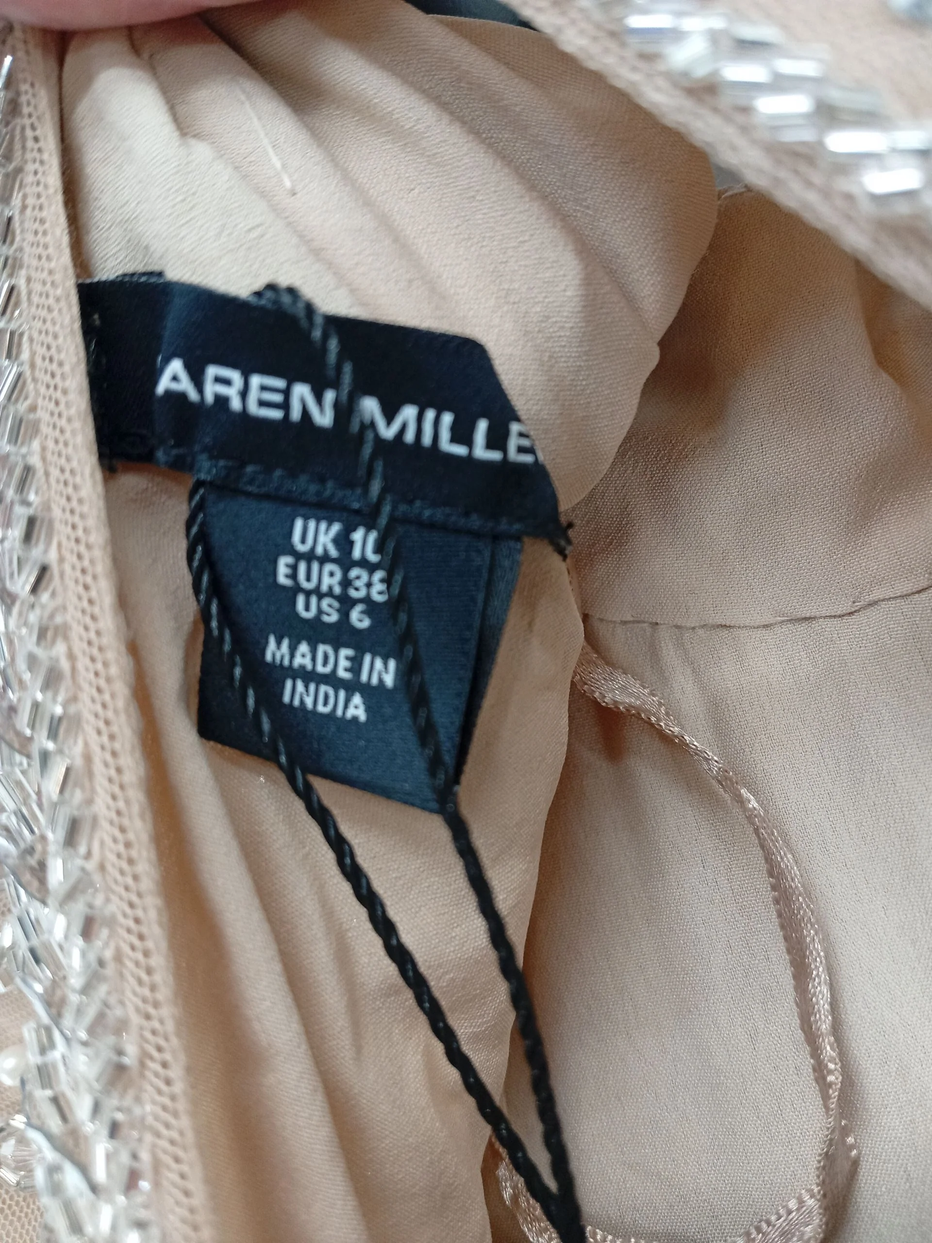 Karen Millen Maxi Dress UK10 in Tan RRP £389 - Image 6
