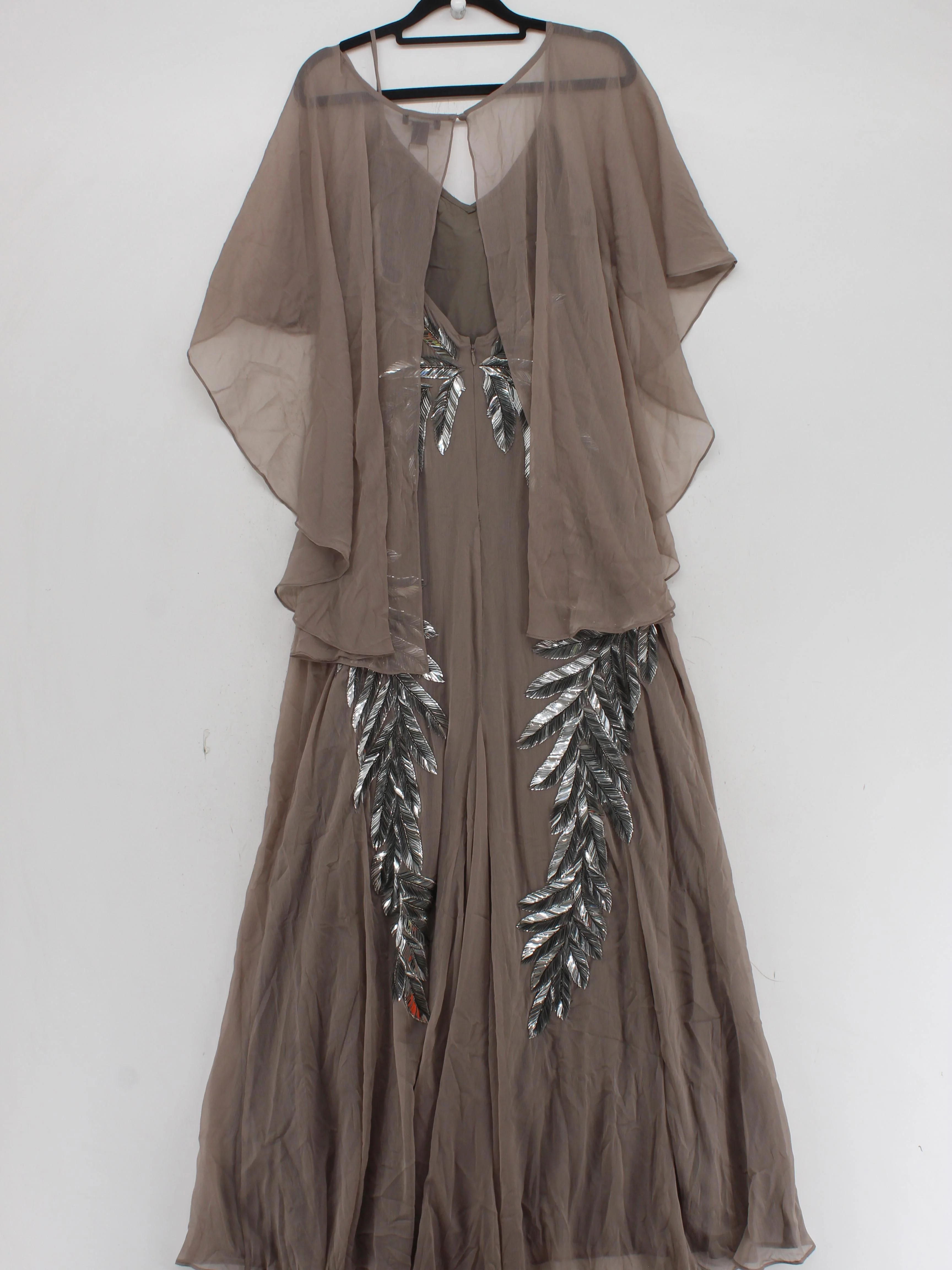 Karen Millen Maxi Dress UK10 in Tan RRP £519 - Image 2