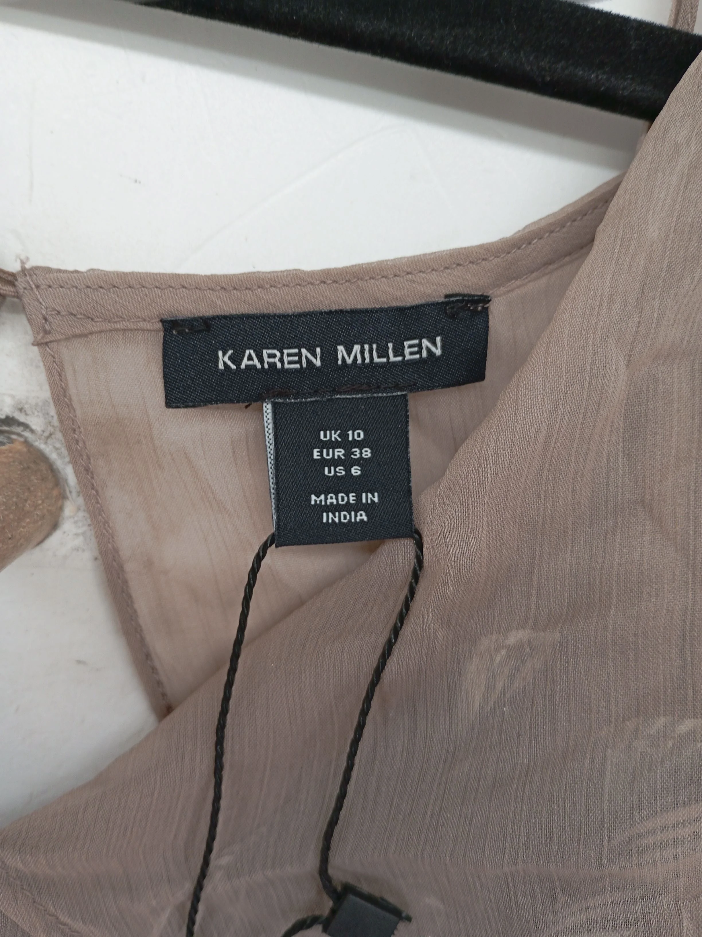 Karen Millen Maxi Dress UK10 in Tan RRP £519 - Image 6