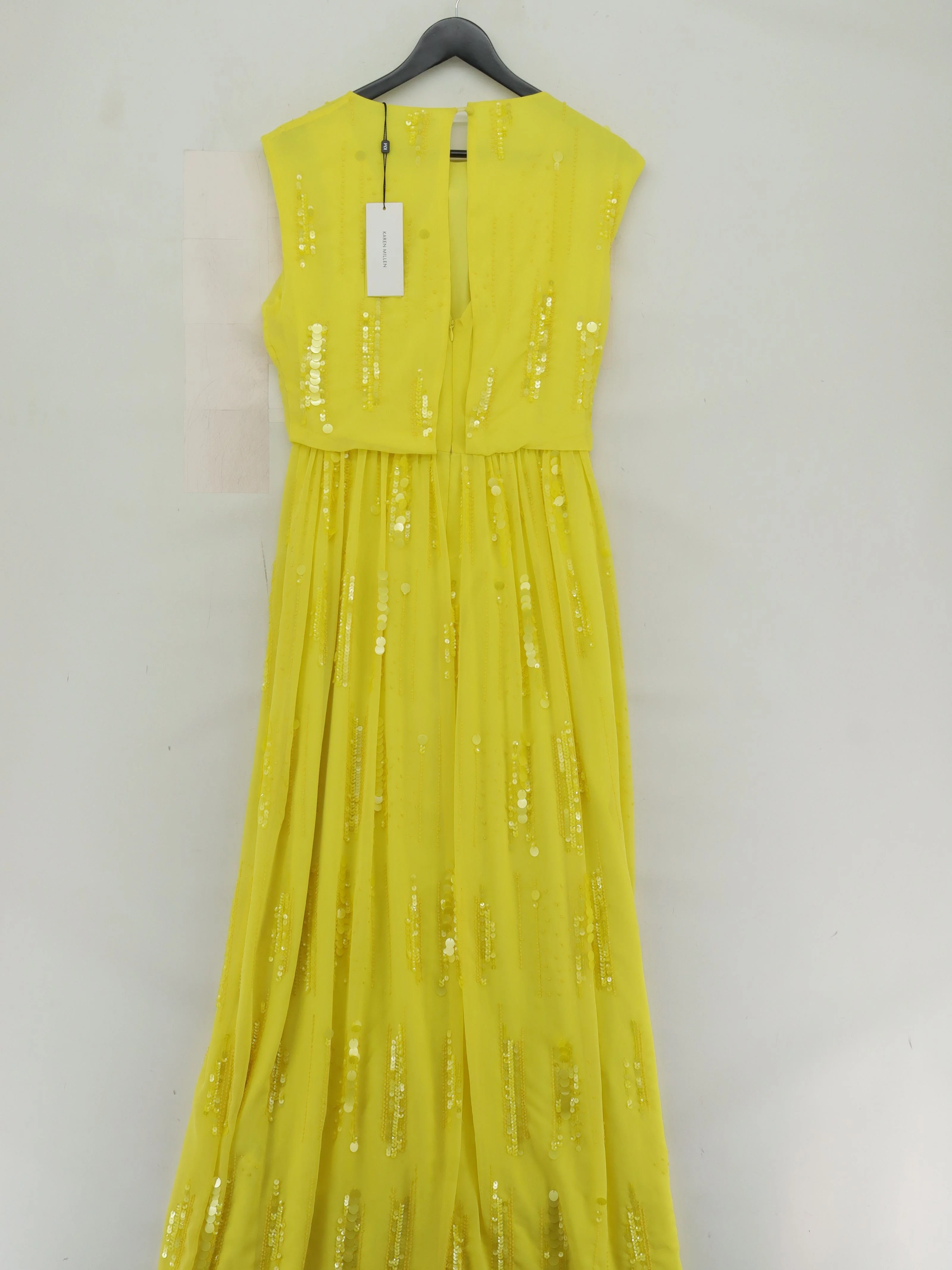 Karen Millen Maxi Dress UK10 in Yellow - Image 2