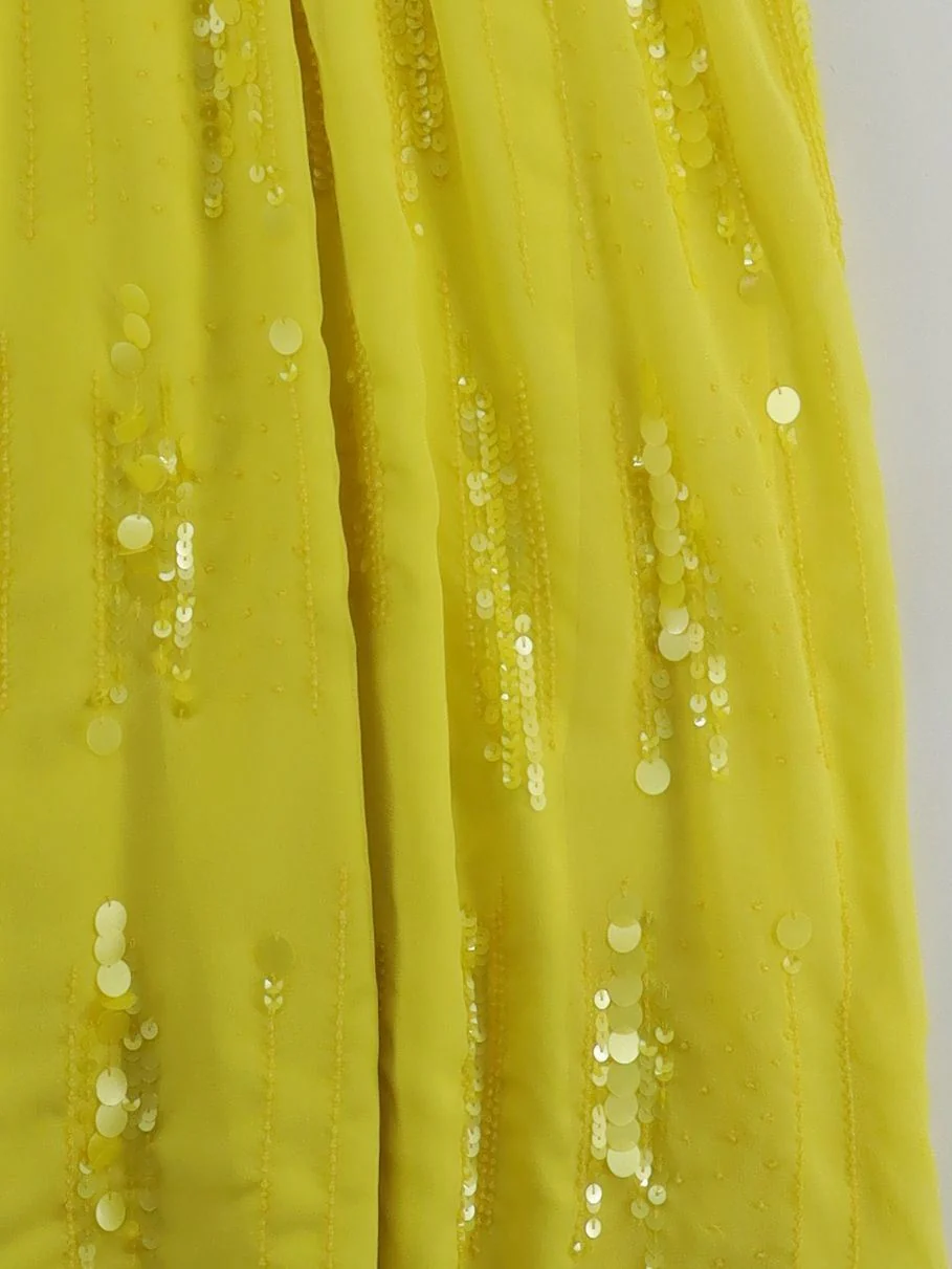 Karen Millen Maxi Dress UK10 in Yellow - Image 4
