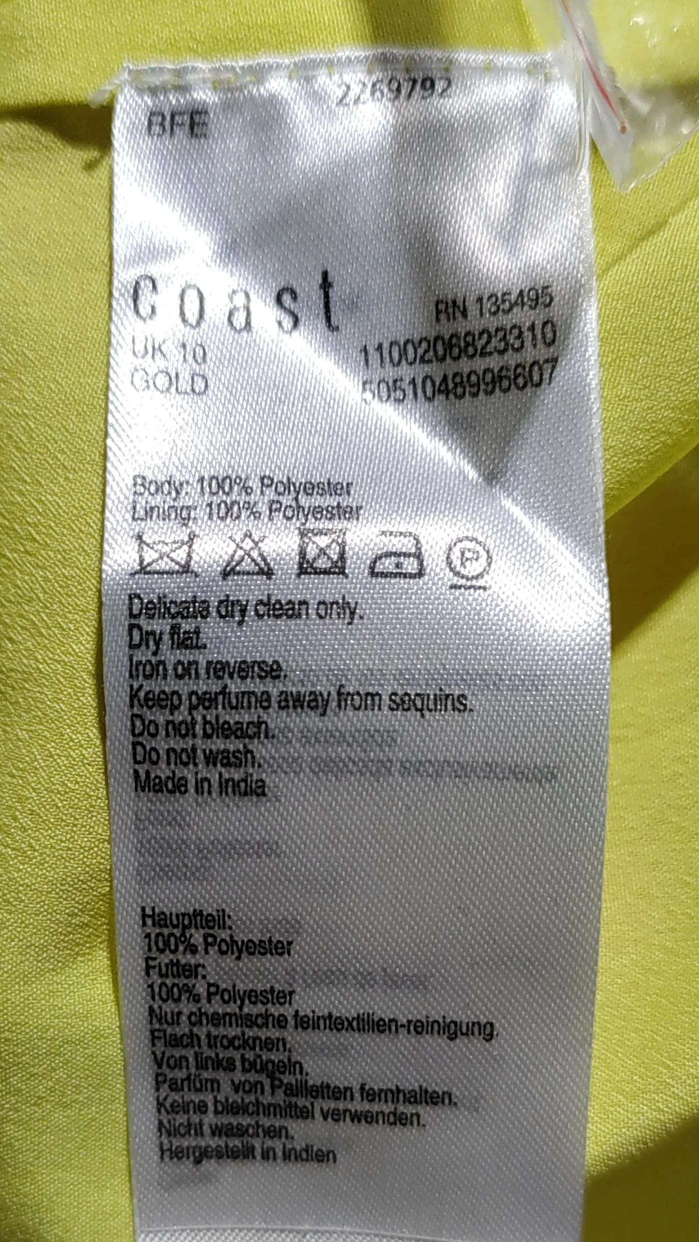 Karen Millen Maxi Dress UK10 in Yellow - Image 6