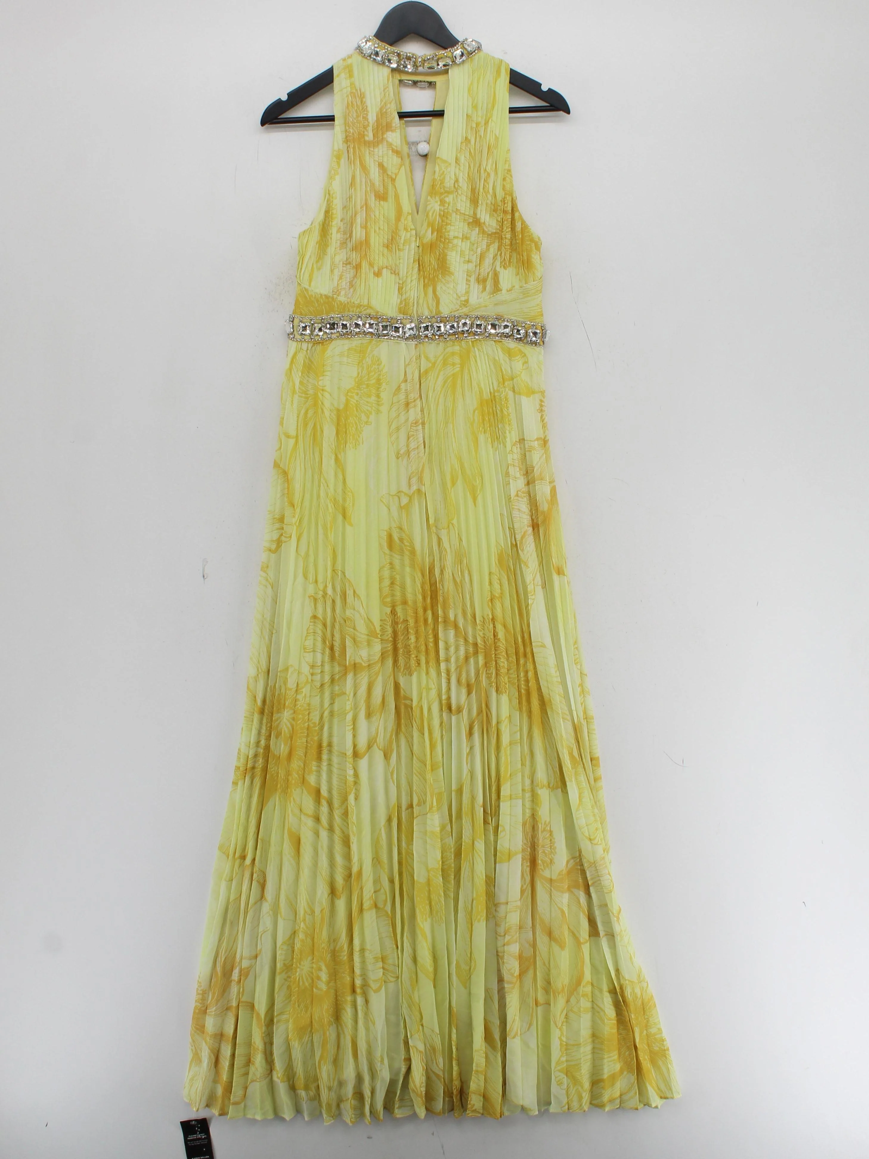 Karen Millen Maxi Dress UK10 in Yellow RRP £249 - Image 2