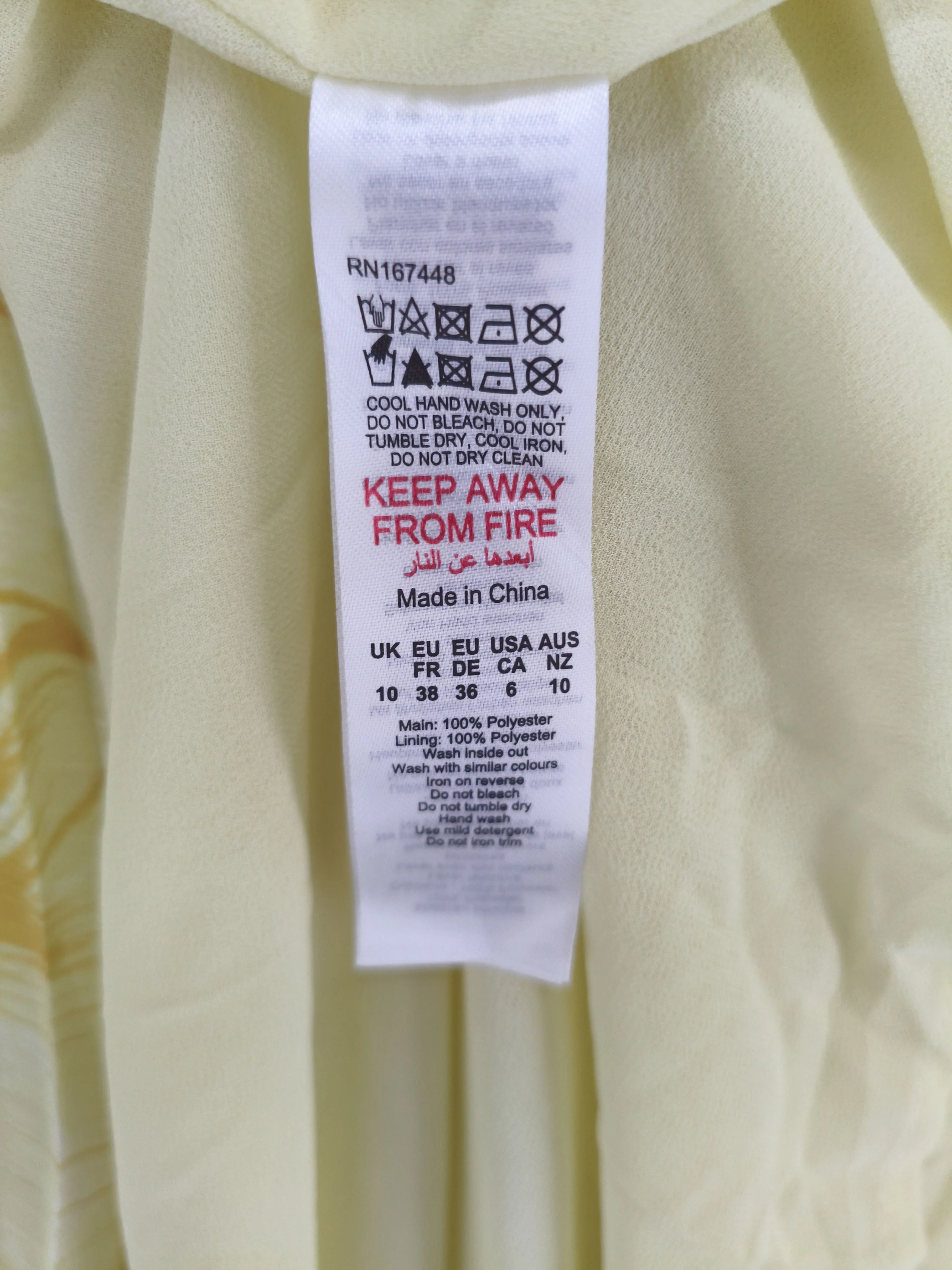 Karen Millen Maxi Dress UK10 in Yellow RRP £249 - Image 7