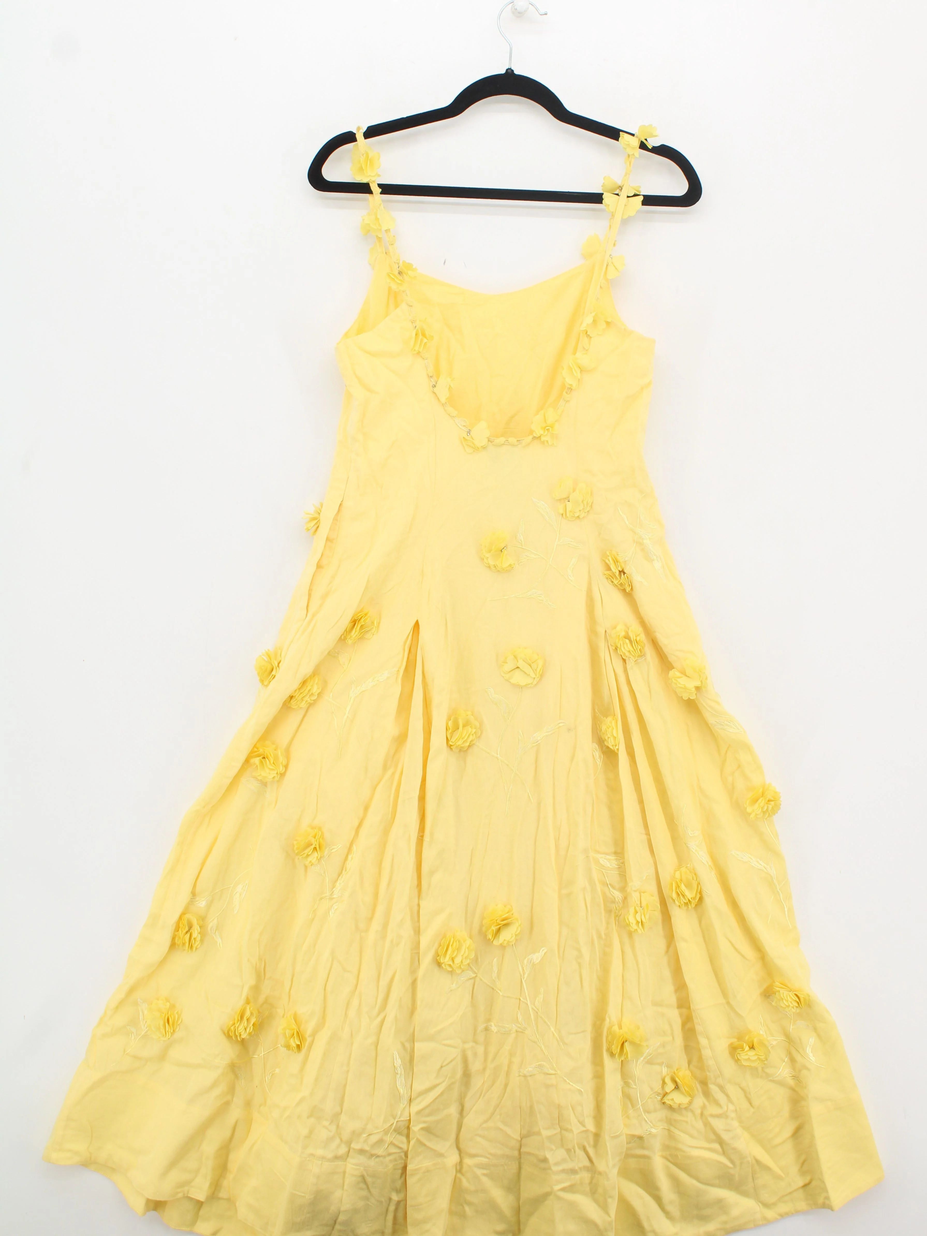 Karen Millen Maxi Dress UK10 in Yellow RRP £329 - Image 2