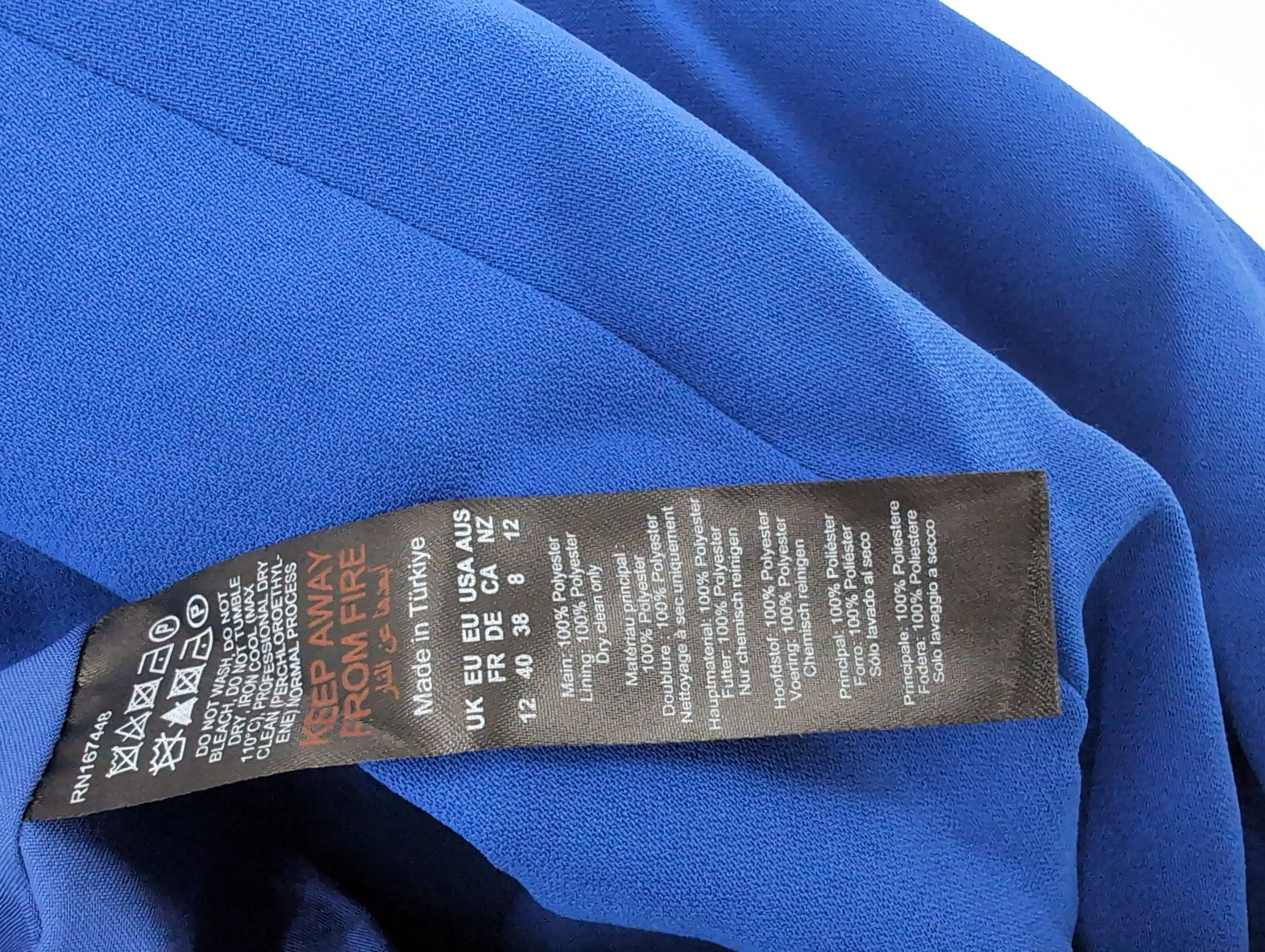 Karen Millen Maxi Dress UK12 in Blue RRP £289 - Image 6