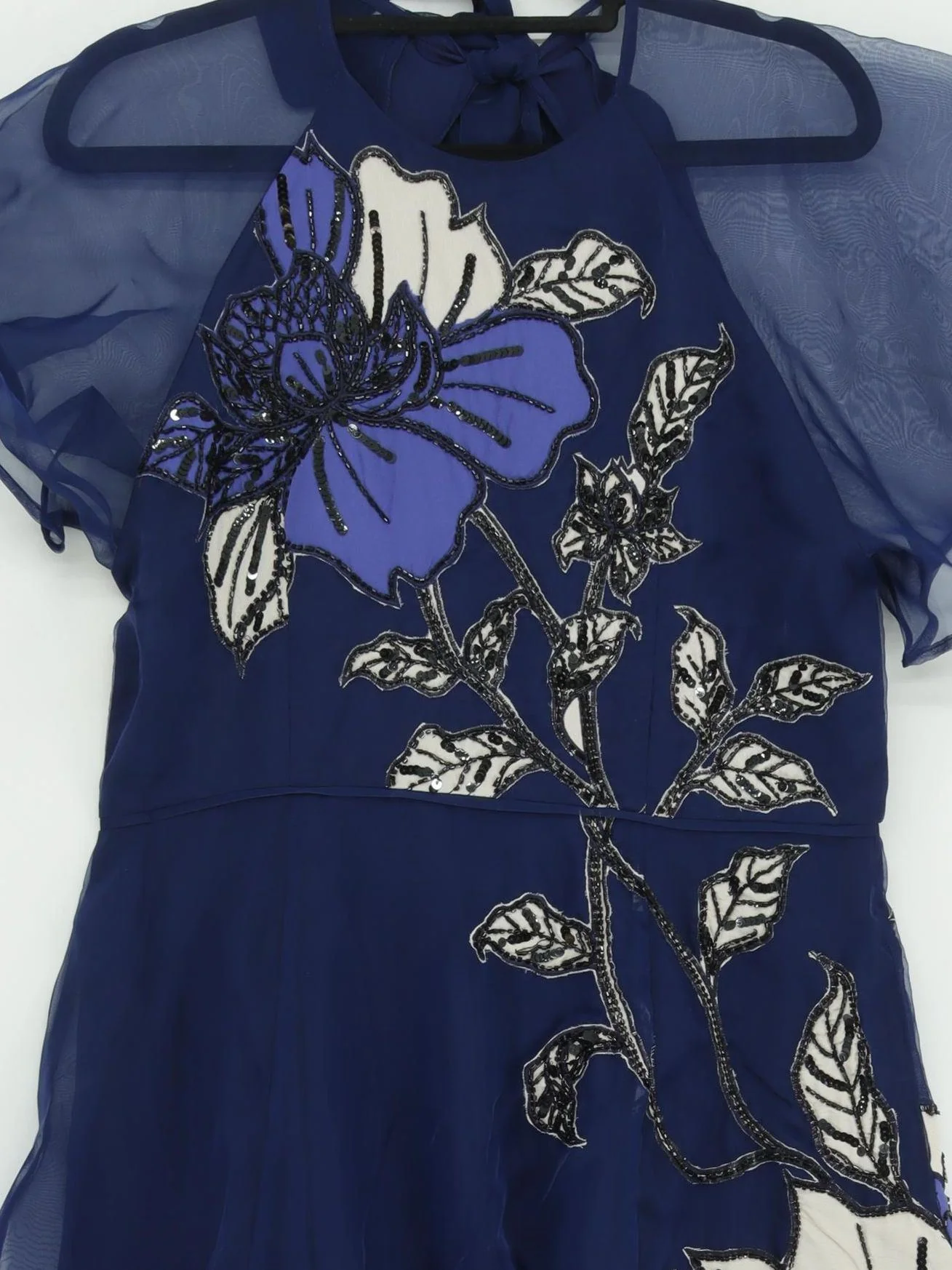 Karen Millen Maxi Dress UK12 in Blue RRP £399 - Image 3