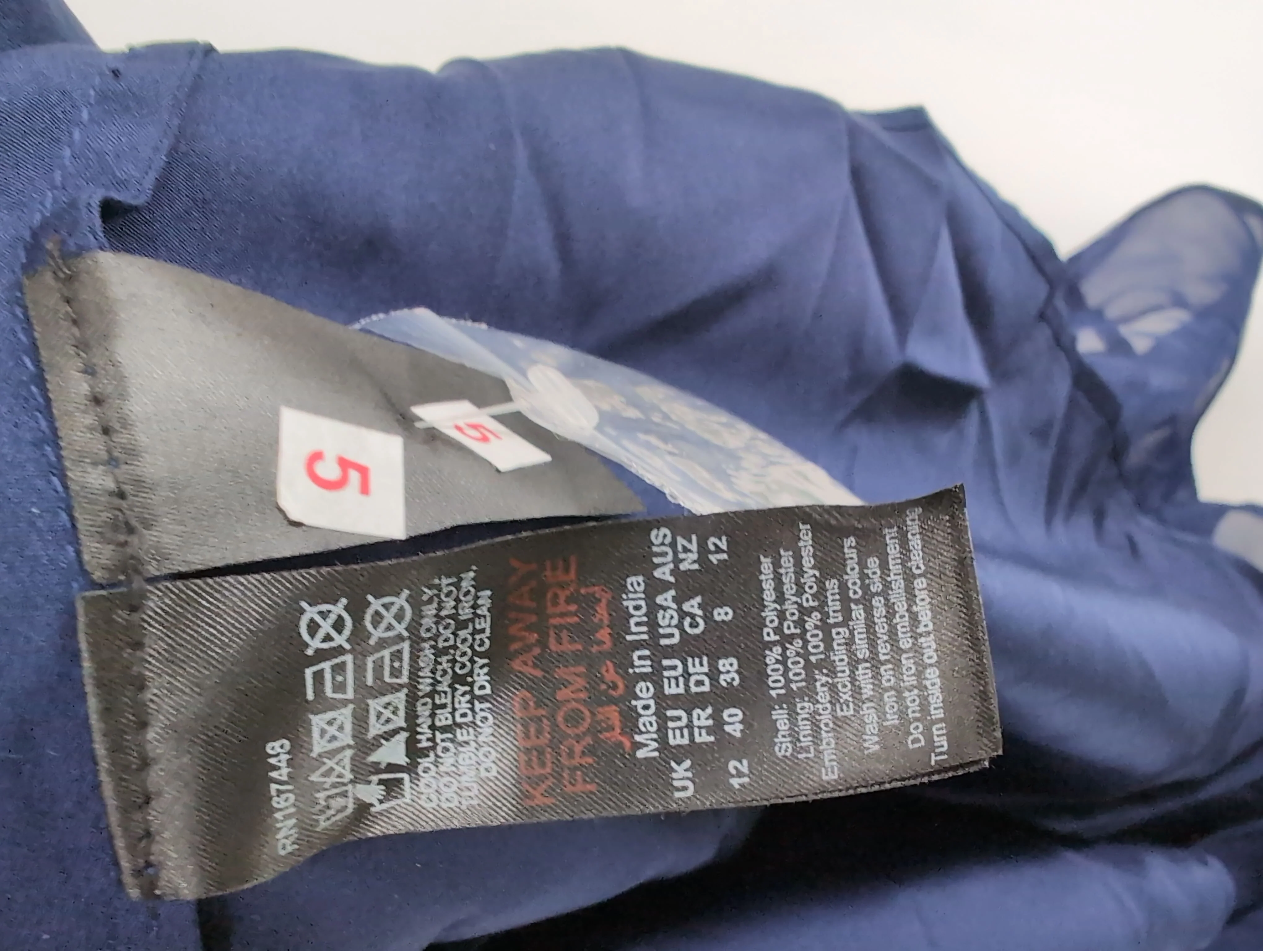 Karen Millen Maxi Dress UK12 in Blue RRP £399 - Image 6
