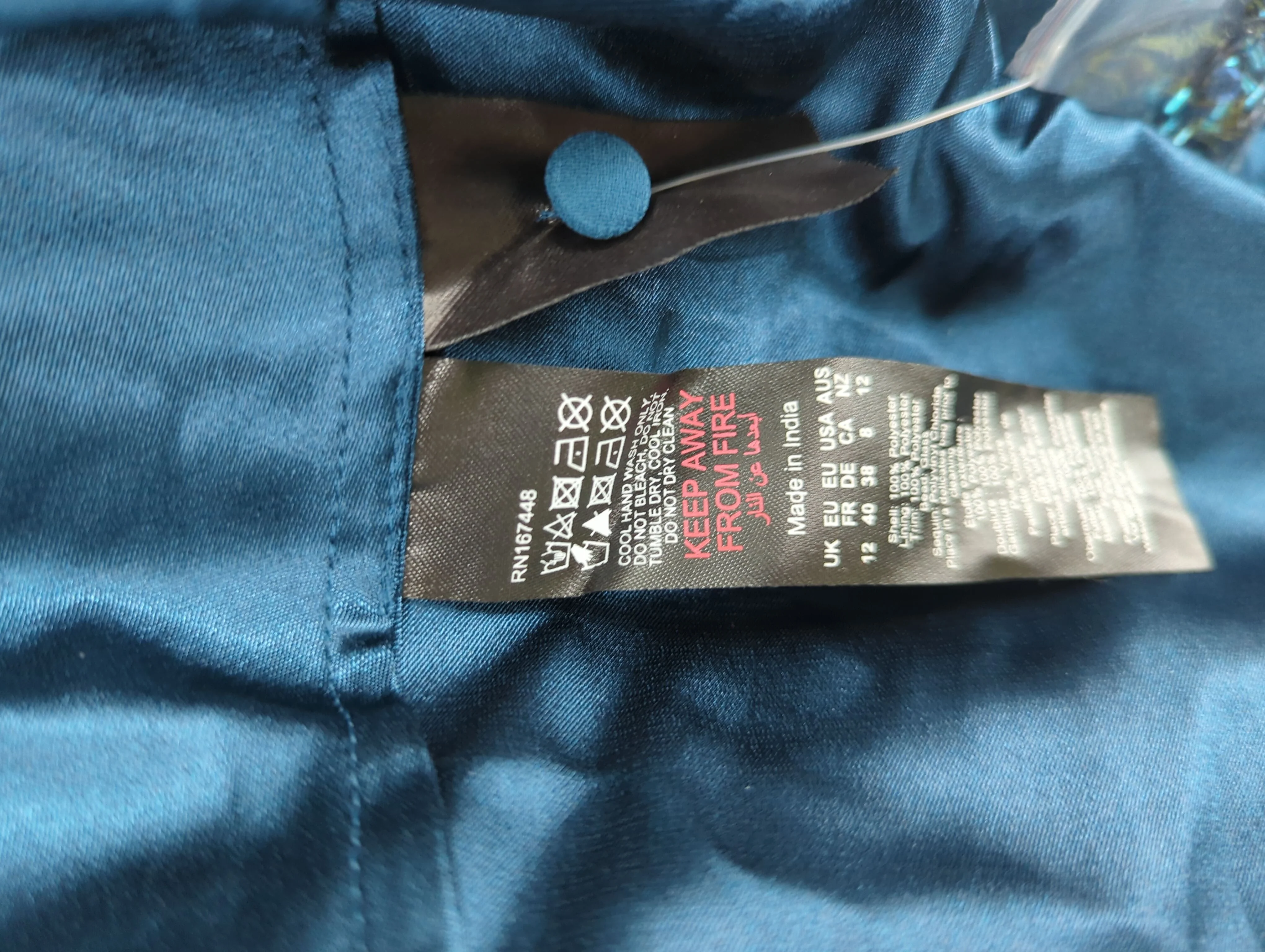 Karen Millen Maxi Dress UK12 in Blue RRP £499 - Image 7