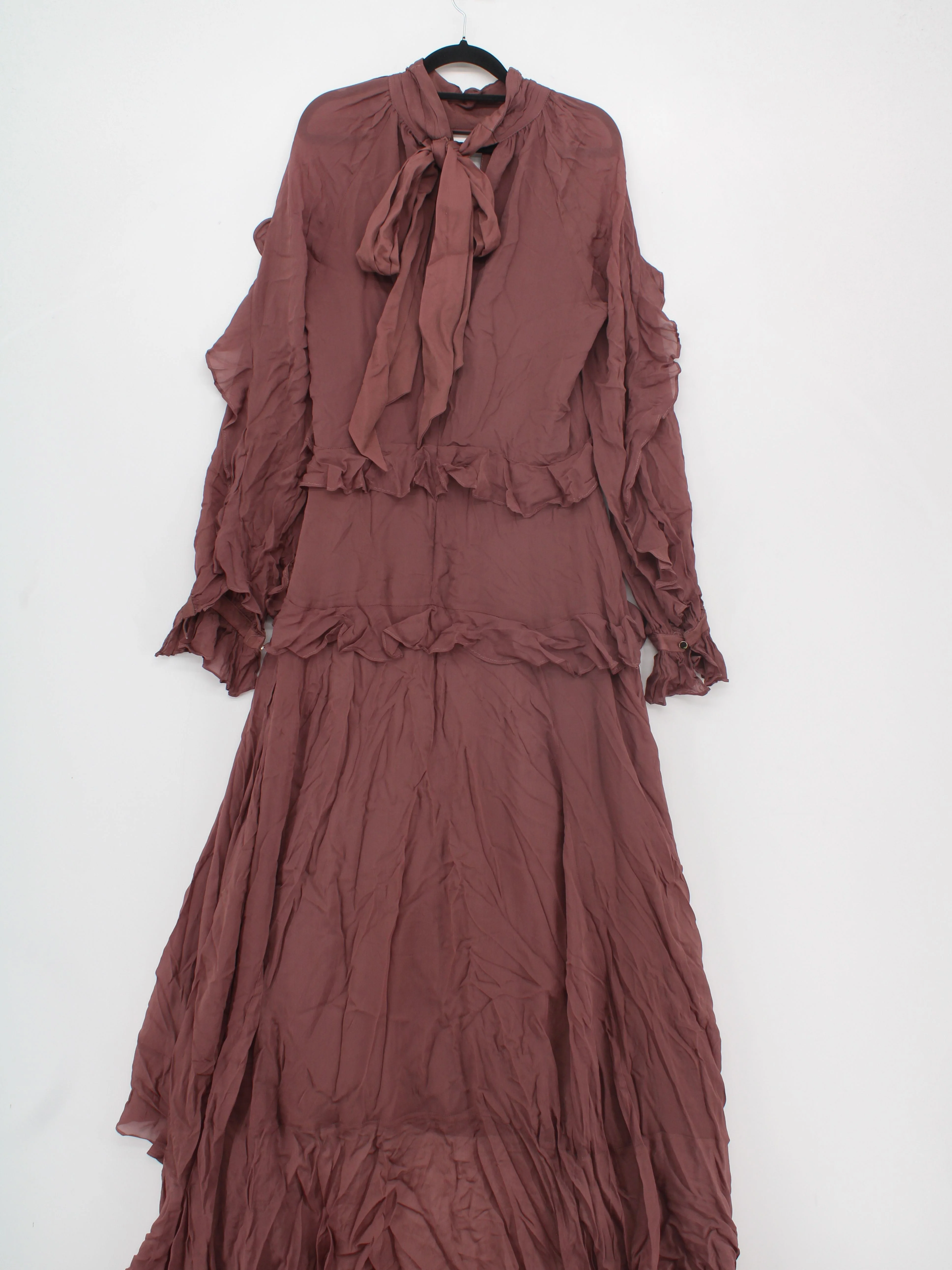 Karen Millen Maxi Dress UK12 in Brown RRP £189 - Image 2