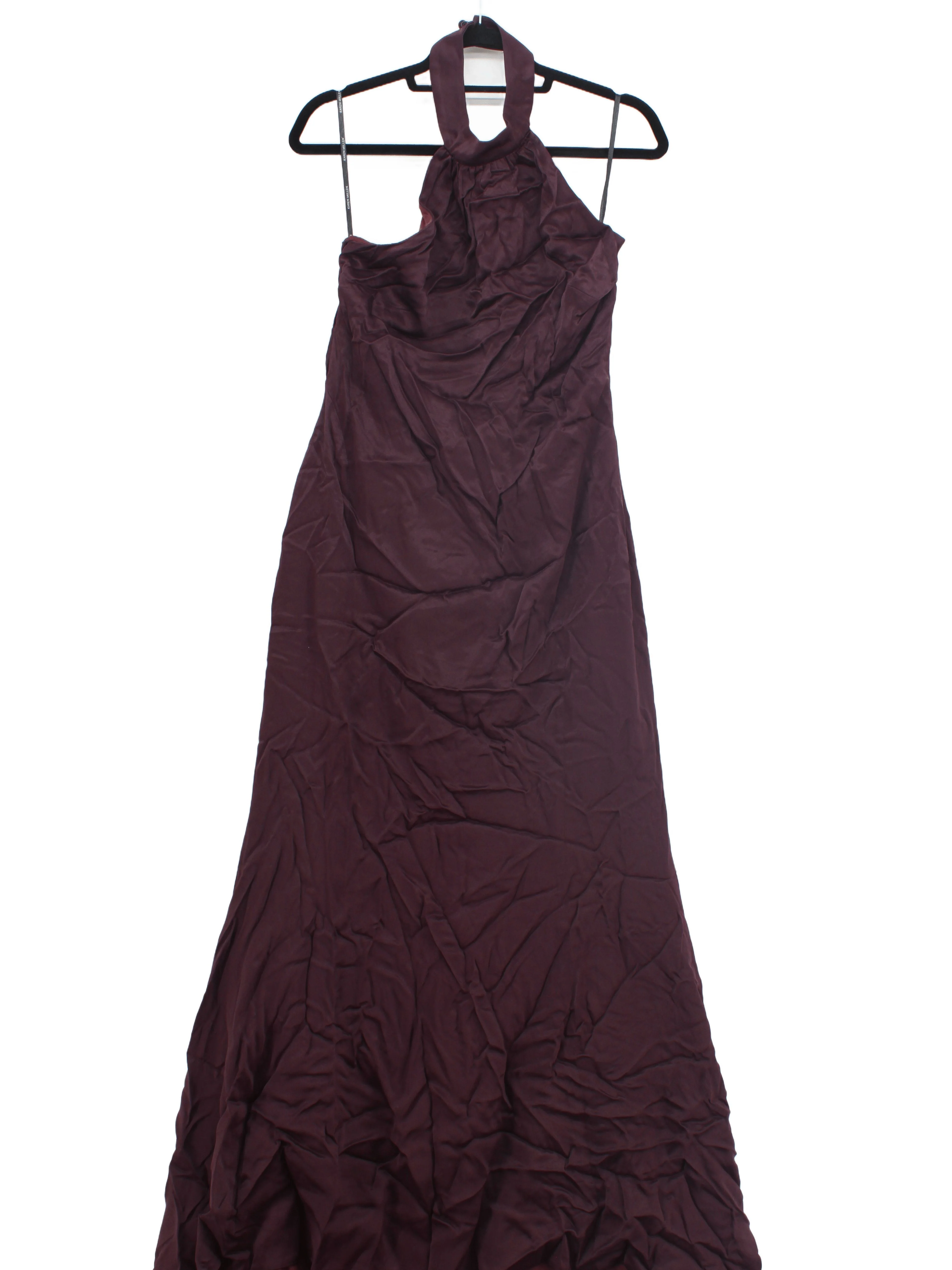 Karen Millen Maxi Dress UK12 in Brown RRP £229