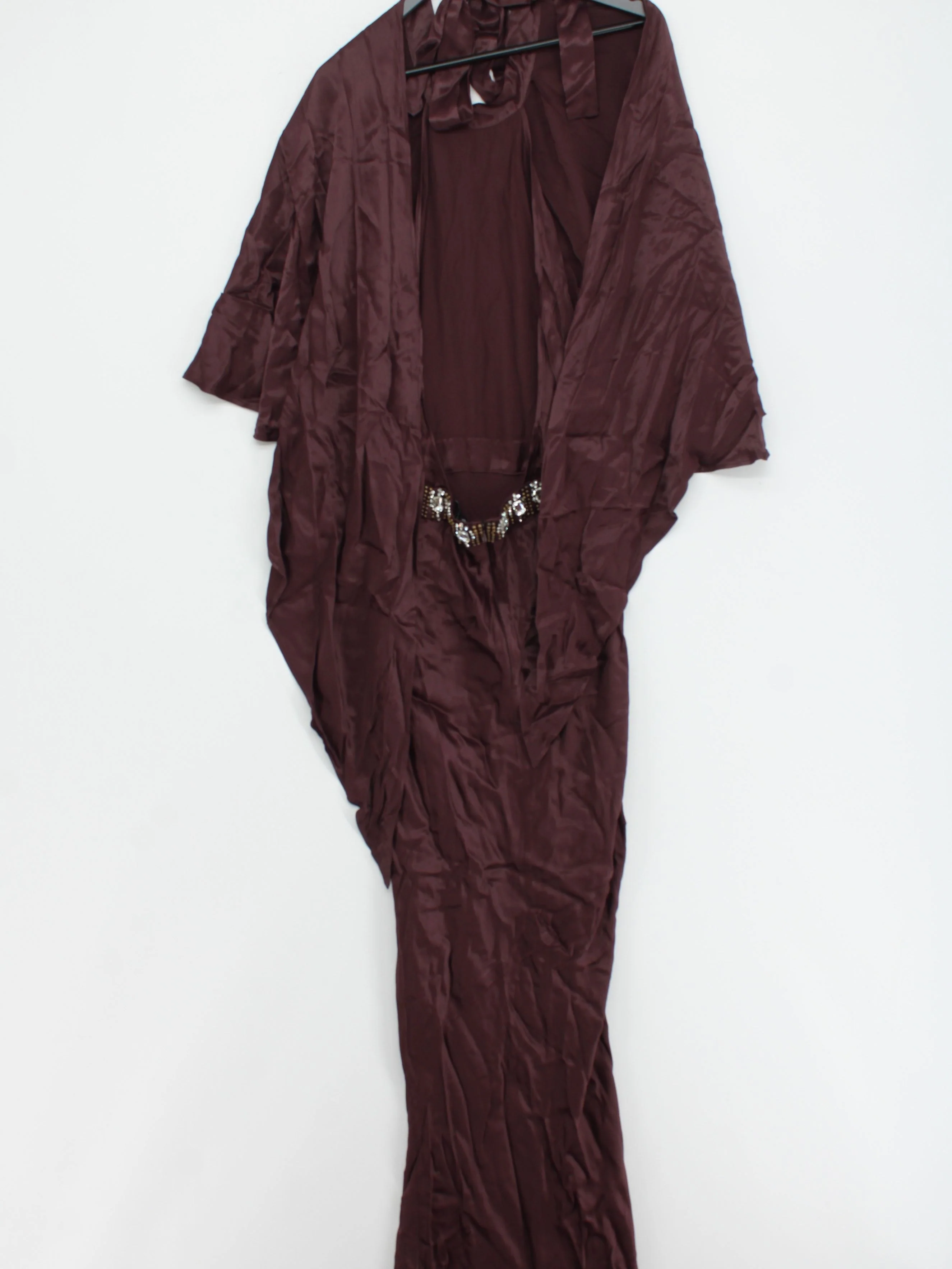 Karen Millen Maxi Dress UK12 in Brown RRP £239 - Image 3