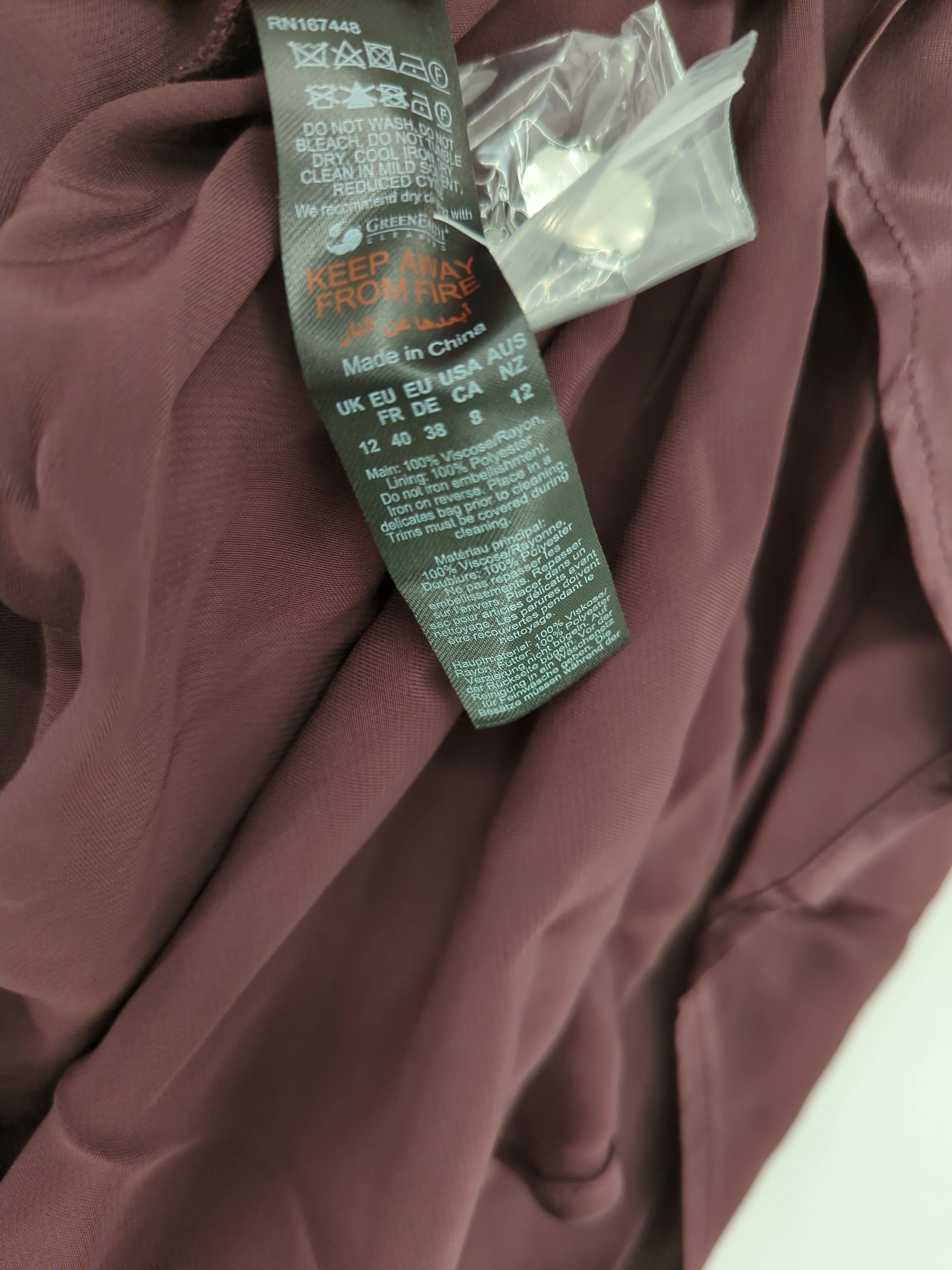 Karen Millen Maxi Dress UK12 in Brown RRP £239 - Image 7
