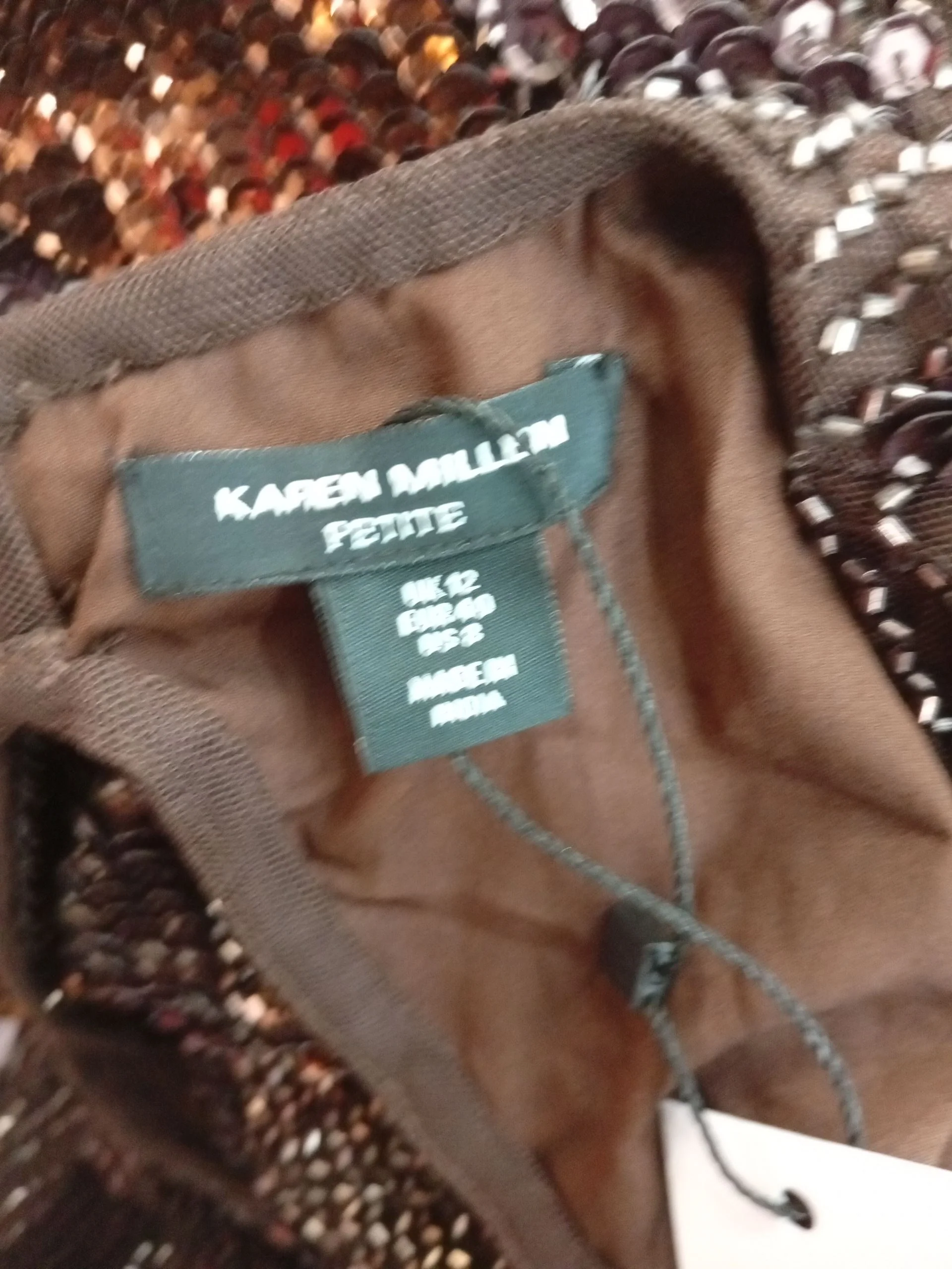 Karen Millen Maxi Dress UK12 in Brown RRP £359 - Image 5